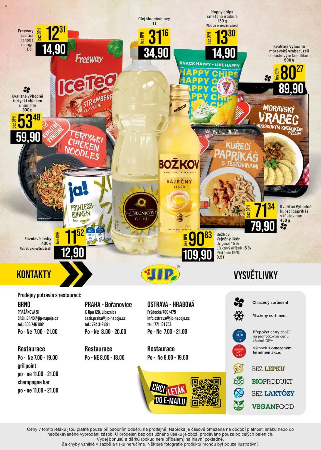 Jip leták - Brno, Ostrava, Praha od 04.06.2025 | Strana: 24 | Produkty: Likér, Ice tea, Champagne, Cibule