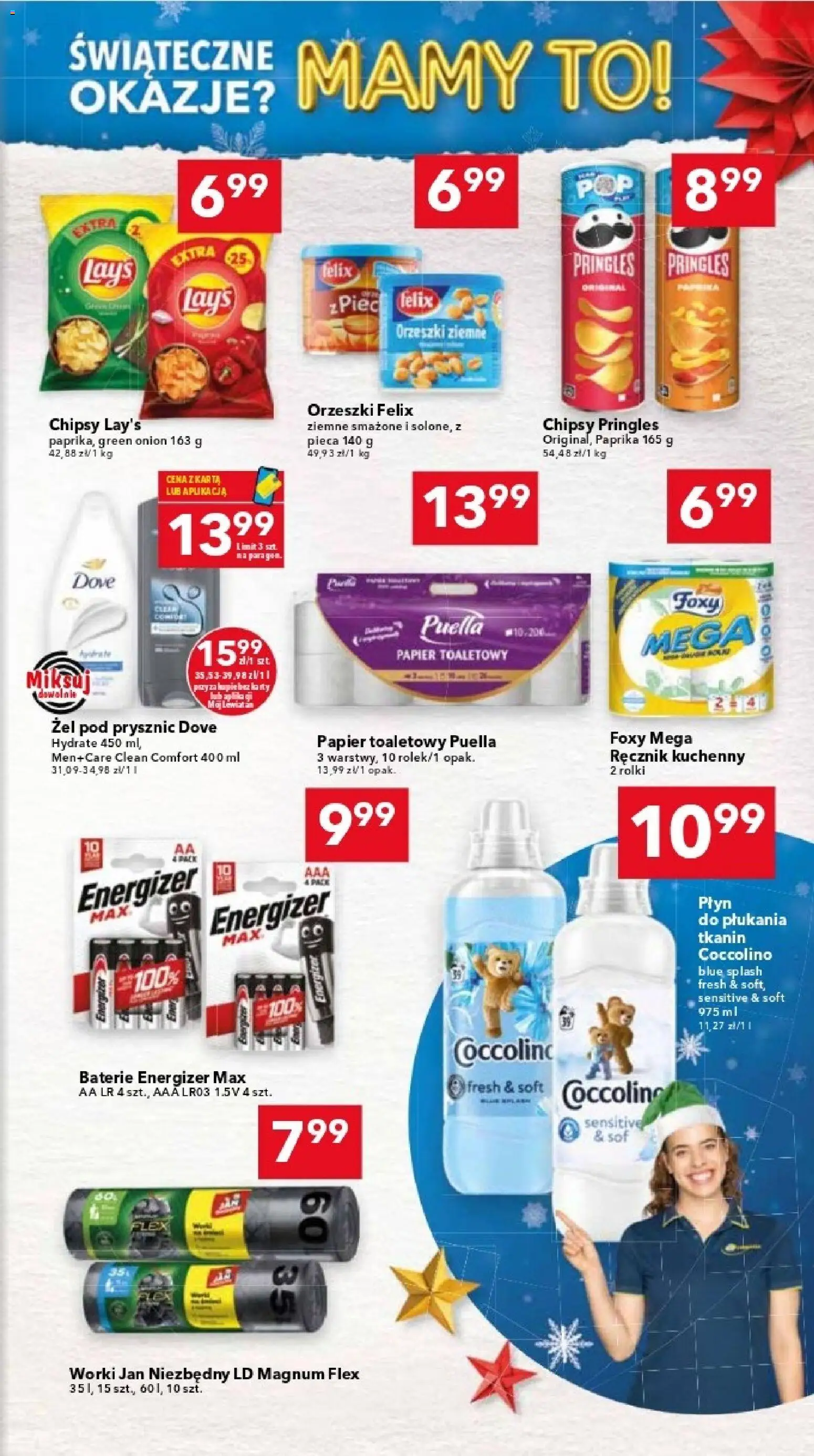 Lewiatan gazetka - Warszawa od 17.12.2025 | Strona: 15 | Produkty: Karta, Chipsy, Prysznic, Żel pod prysznic