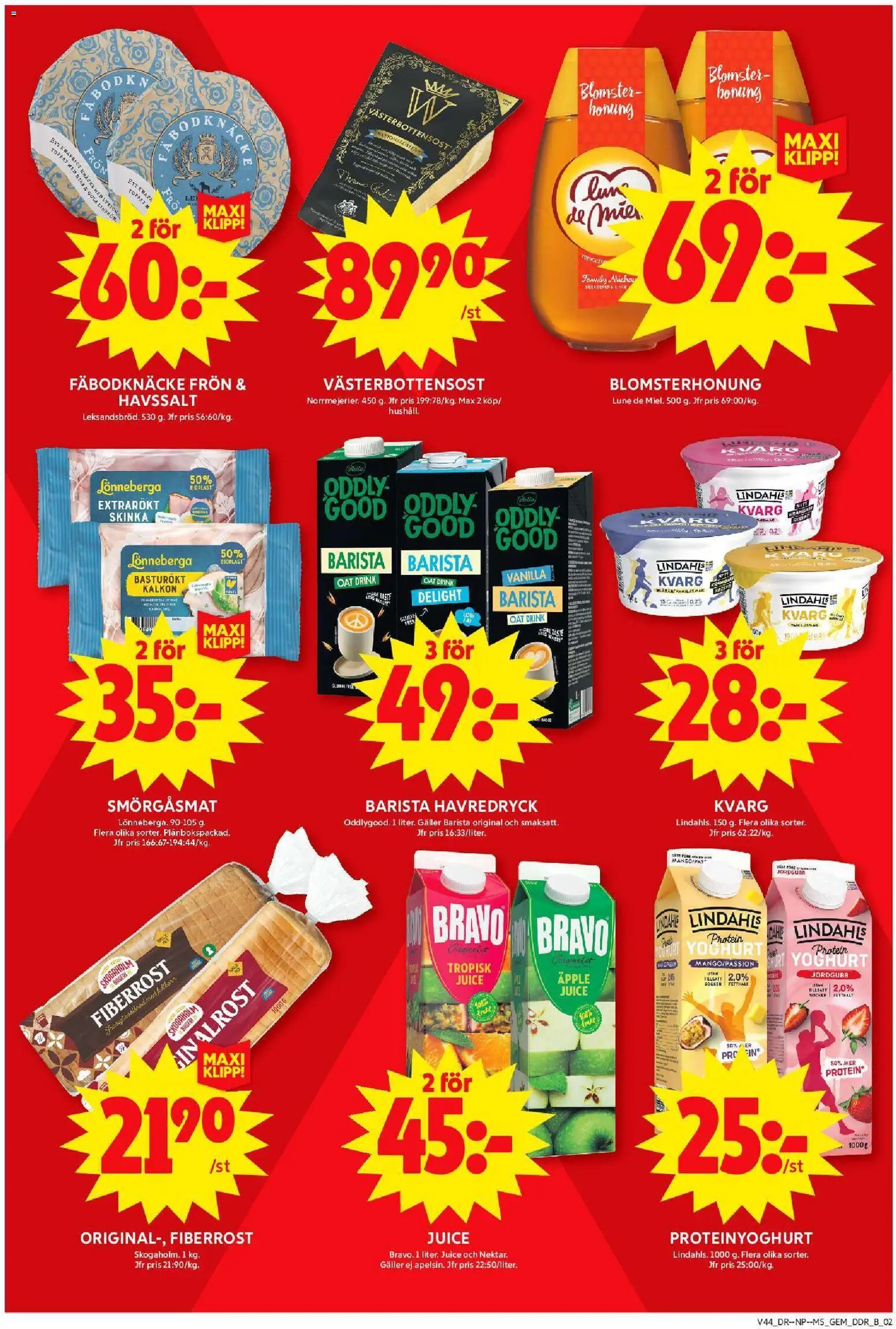 ICA Maxi reklamblad aktuell från 27.10.2025 | Sida: 7 | Produkter: Galler, Skinka, Mango, Kvarg