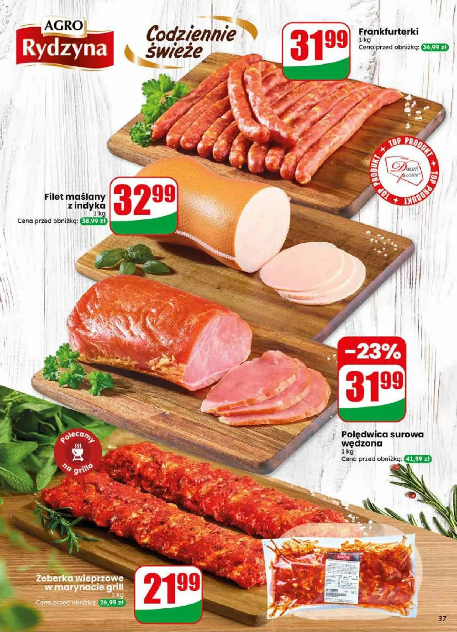 Dino gazetka od 22.04.2026 | Strona: 37 | Produkty: Top, Grill, Frankfurterki