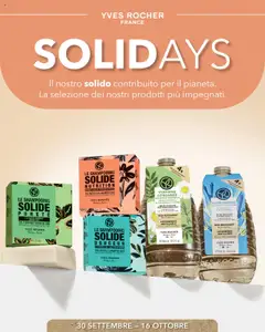 Anteprima del volantino Yves Rocher Solidays catalogo valido a partire dal 30.09.2025
