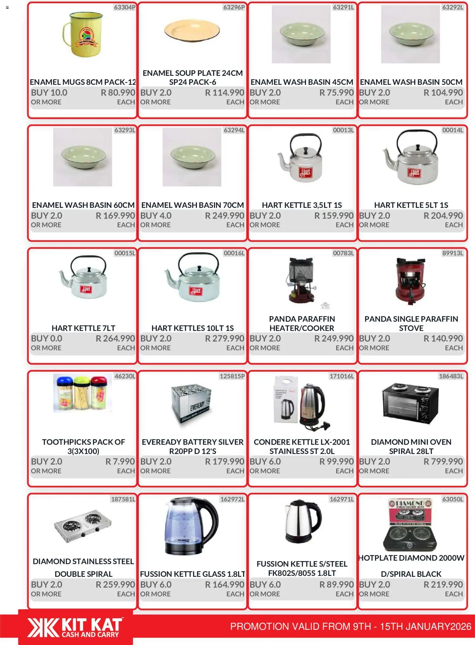 New KIT KAT Cash & Carry catalogue – valid from 09.01.2026 | Page: 30 | Products: Kettle, Basin, Soup, Enamel