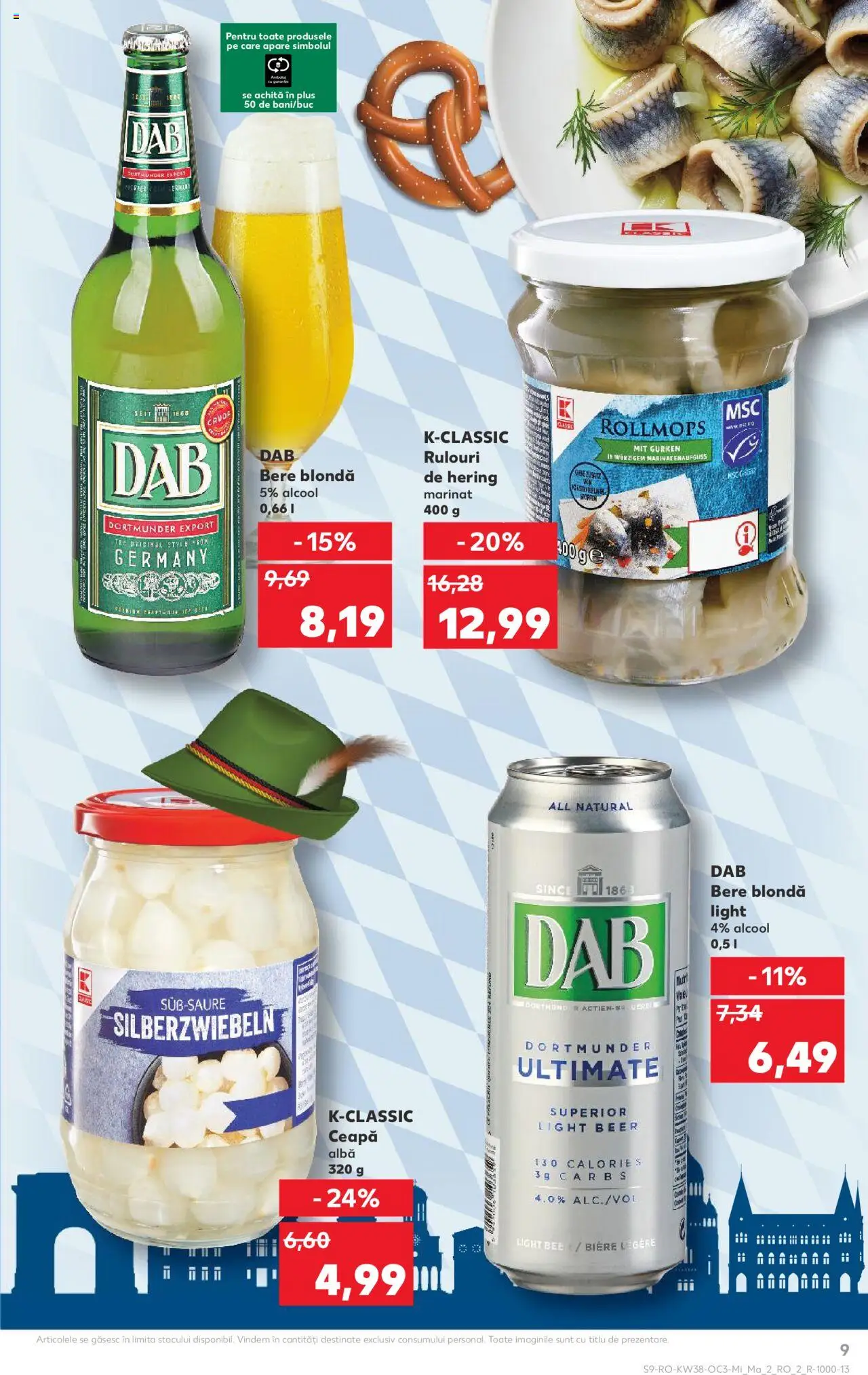 Noul catalog Kaufland – valabil de la 17.09.2025 | Pagină: 9 | Produse: Bere, Ceapă