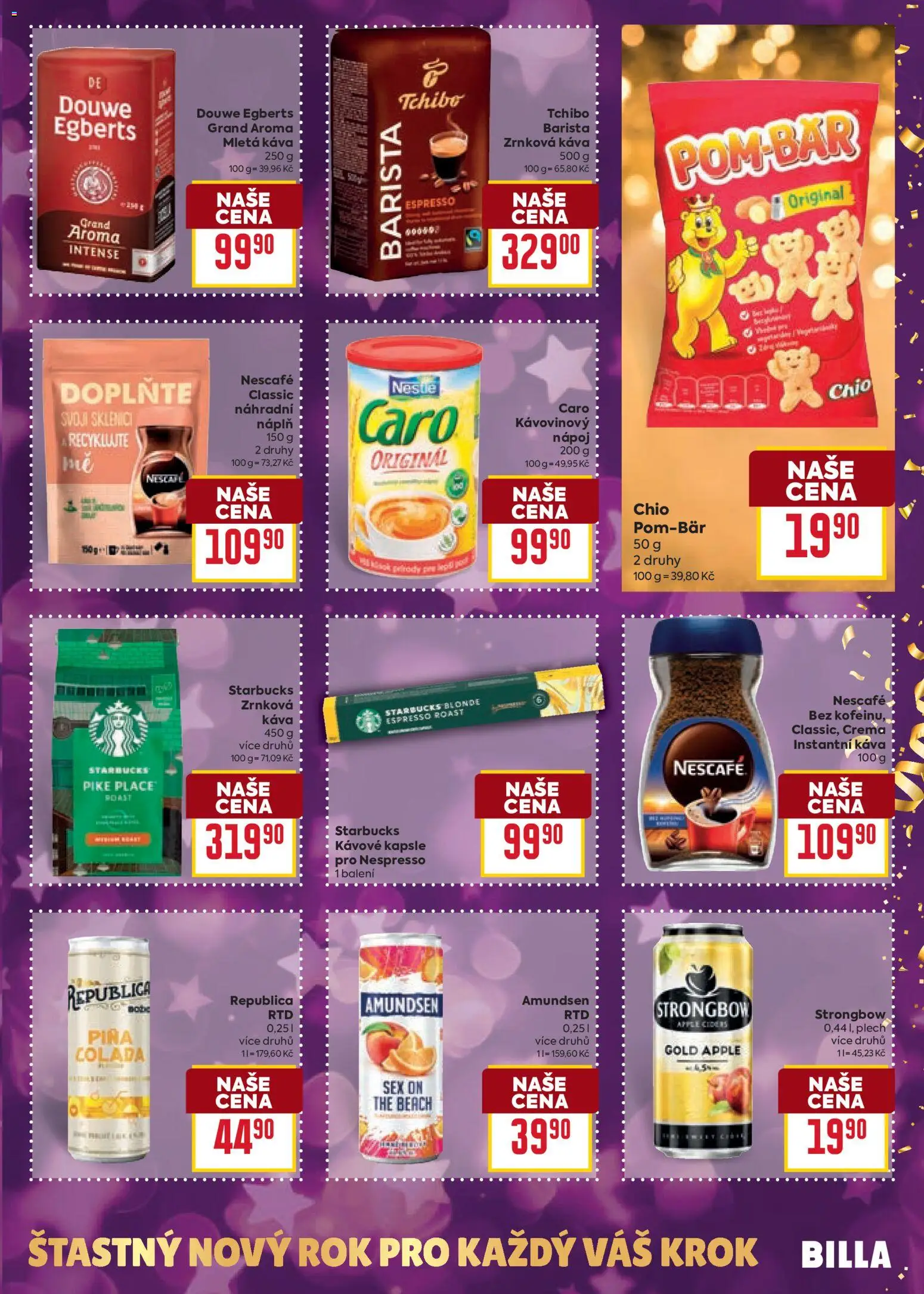 Billa Velký leták od 27.12.2025 | Strana: 21 | Produkty: Káva, Kávové kapsle, Nespresso, Caro