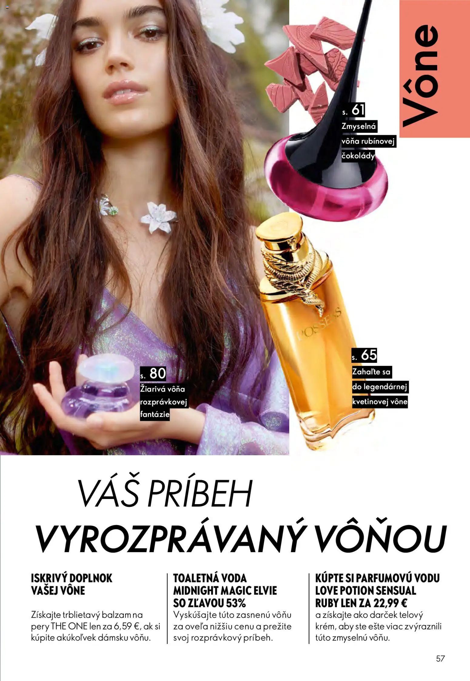 Nové Oriflame akcie – leták je platný od 15.04.2026 | Strana: 57 | Produkty: Toaletná voda, Voda