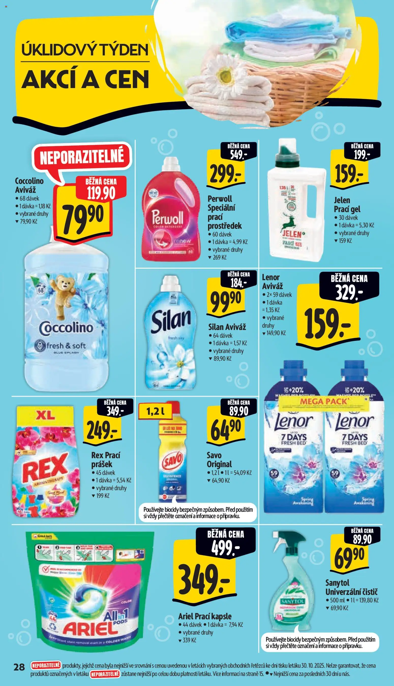 Albert leták - Supermarket od 05.11.2025 | Strana: 38 | Produkty: Aviváž, Prací gel, Jelen, Silan