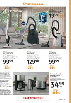 K-Market-mainoslehti voimassa 04.02.2026 alkaen | Sivu: 97 | Tuotteet: Kahvinkeitin, Vedenkeitin, Leivänpaahdin