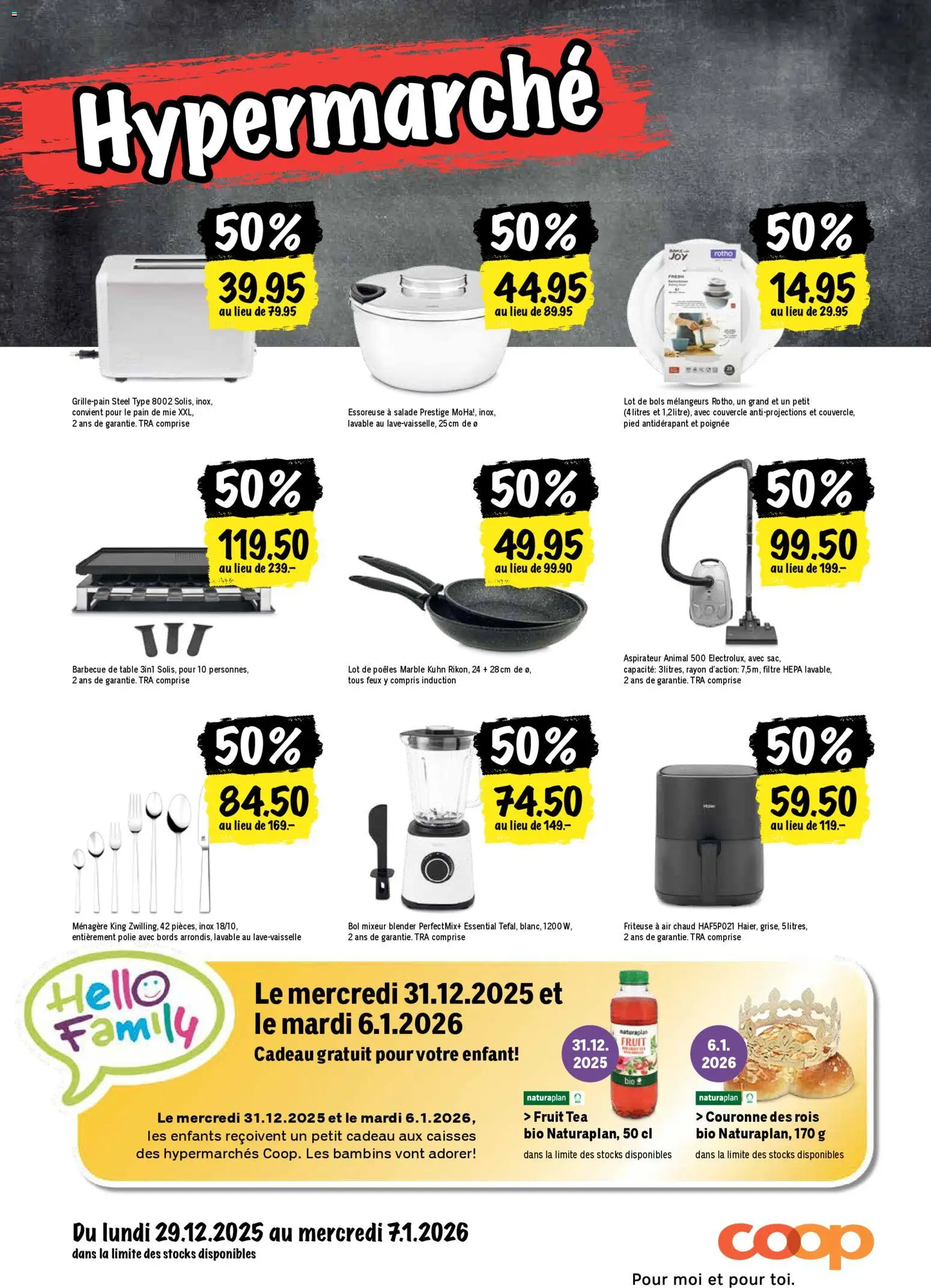 Coop - Les actions de la semaine – gültig ab 29.12.2025 | Seite: 24 | Produkte: Toaster, Friteuse, Grill