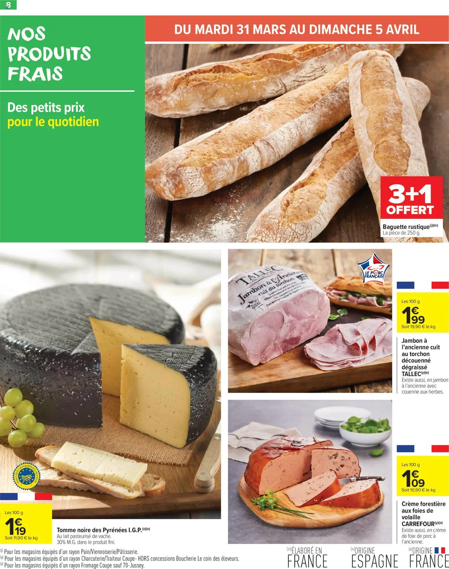 {H1} | Page: 10 | Produits: Torchon, Volaille, Lait, Jambon