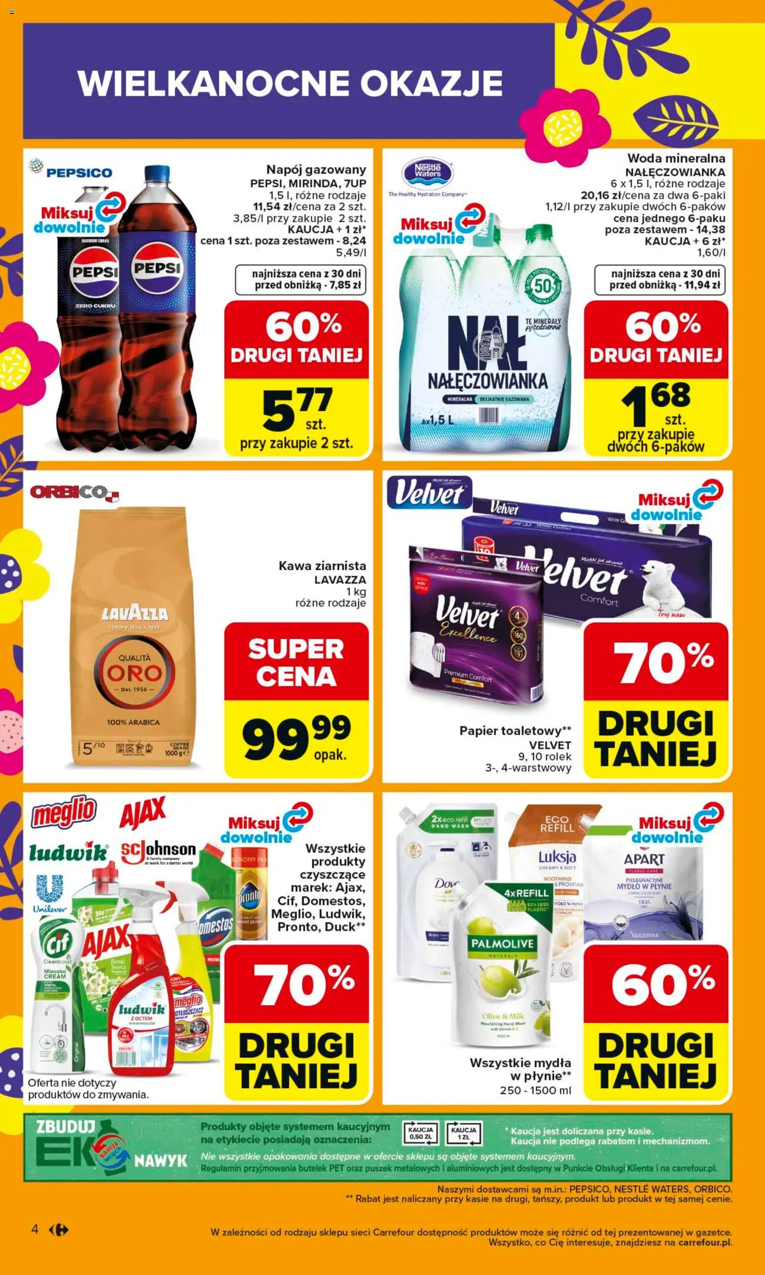 Carrefour gazetka od 23.03.2026 | Strona: 10 | Produkty: Meglio, Kawa ziarnista, Pepsi, Lavazza