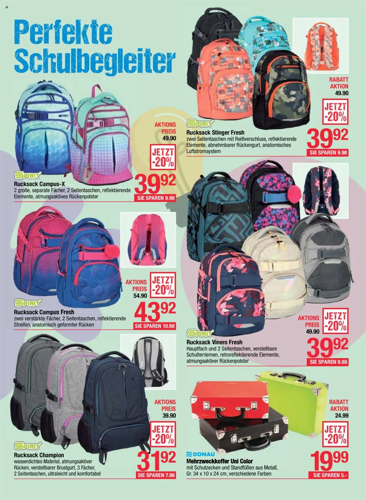 Maximarkt Alles für die Schule gültig ab 25.08.2025 | Seite: 3 | Produkte: Rucksack