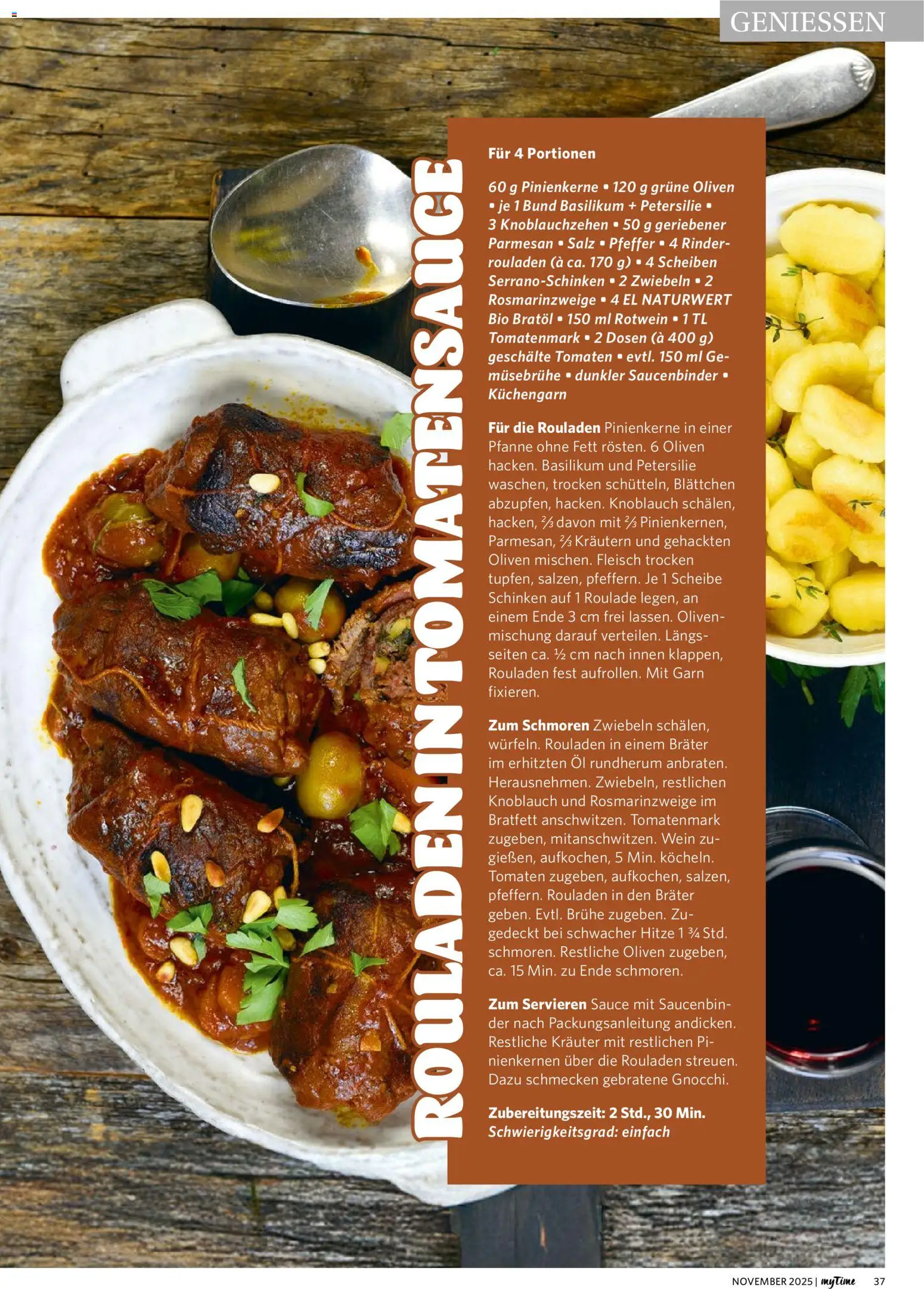 Famila Nordwest  myTime November 2025 – gültig ab 01.11.2025 | Seite: 37 | Produkte: Öl, Rotwein, Zwiebeln, Schinken