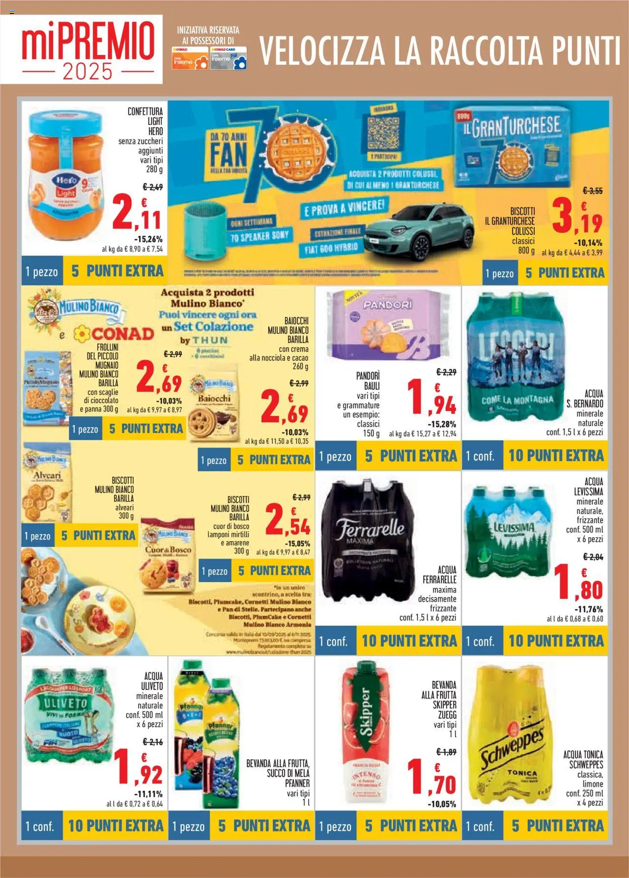 Volantino Conad del 09.10.2025 | Pagina: 6 | Prodotti: Cioccolato, Acqua, Mirtilli, Cacao