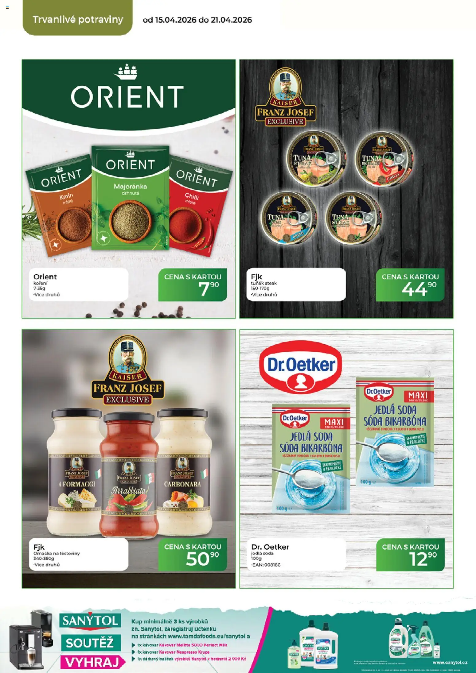 Tamda Foods leták od 15.04.2026 | Strana: 44 | Produkty: Tuňák, Koření, Potraviny, Jedlá soda