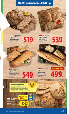 Napraforgós-búzacsírás bagett, 250 g - amely érvényes a következő dátumtól: 12.02.2026 | Oldal: 5