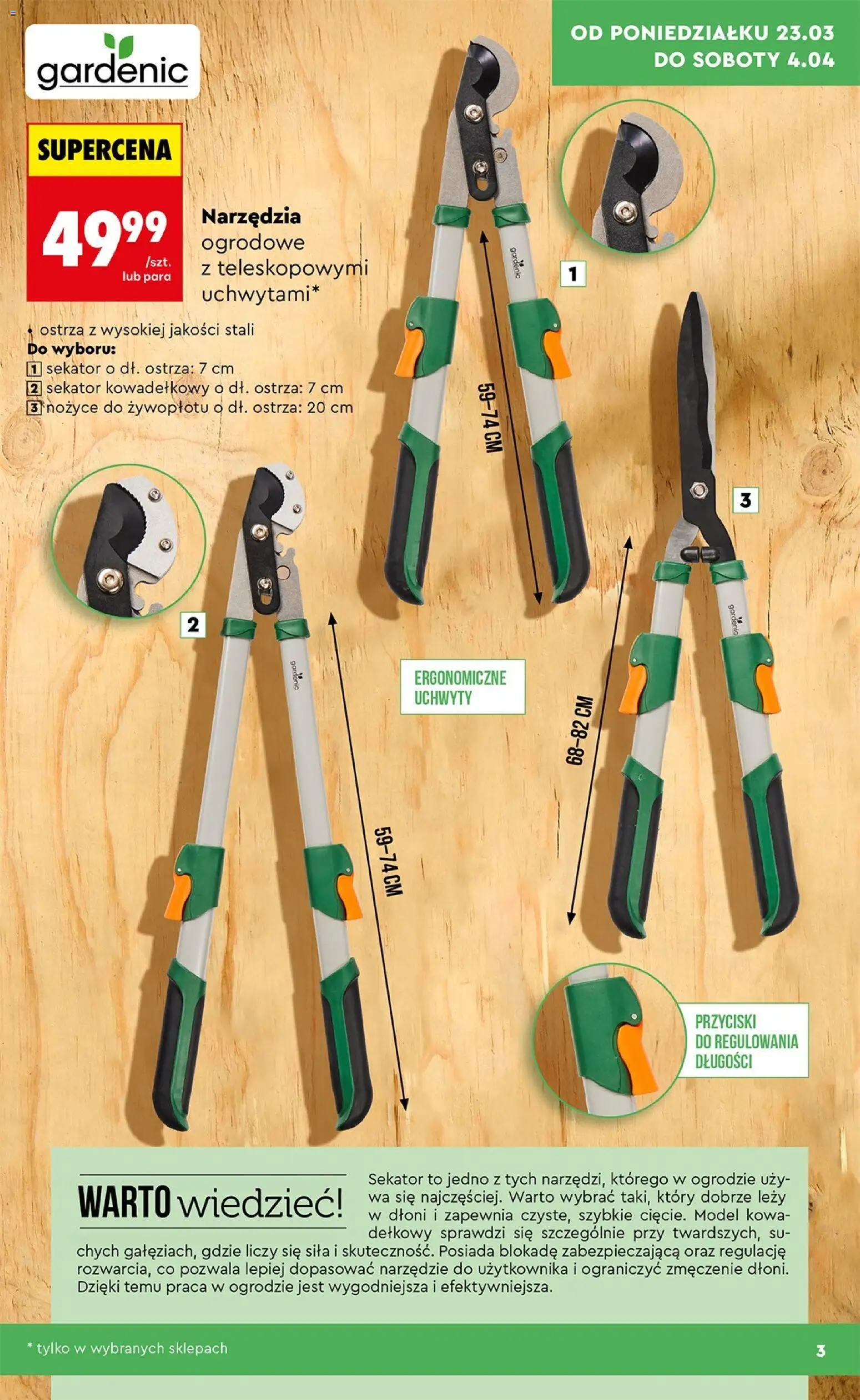 Biedronka gazetka - Ogród od 23.03.2026 | Strona: 3