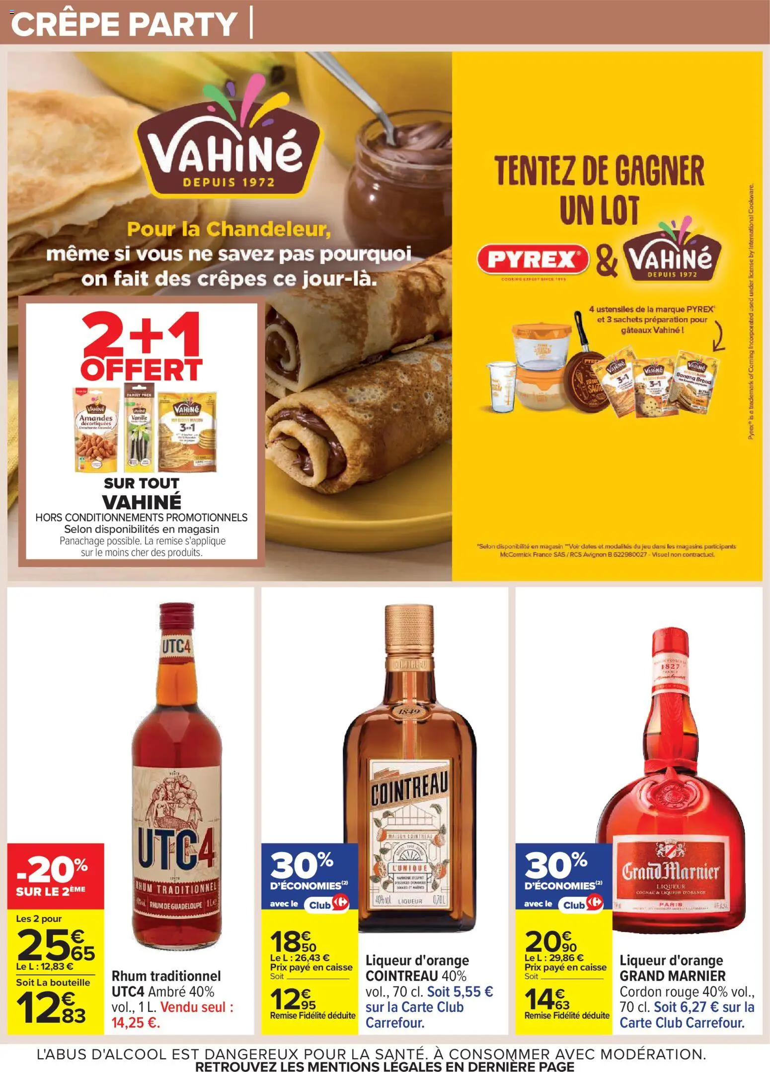 {H1} | Page: 10 | Produits: Cointreau, Grand marnier, Rhum, Amandes