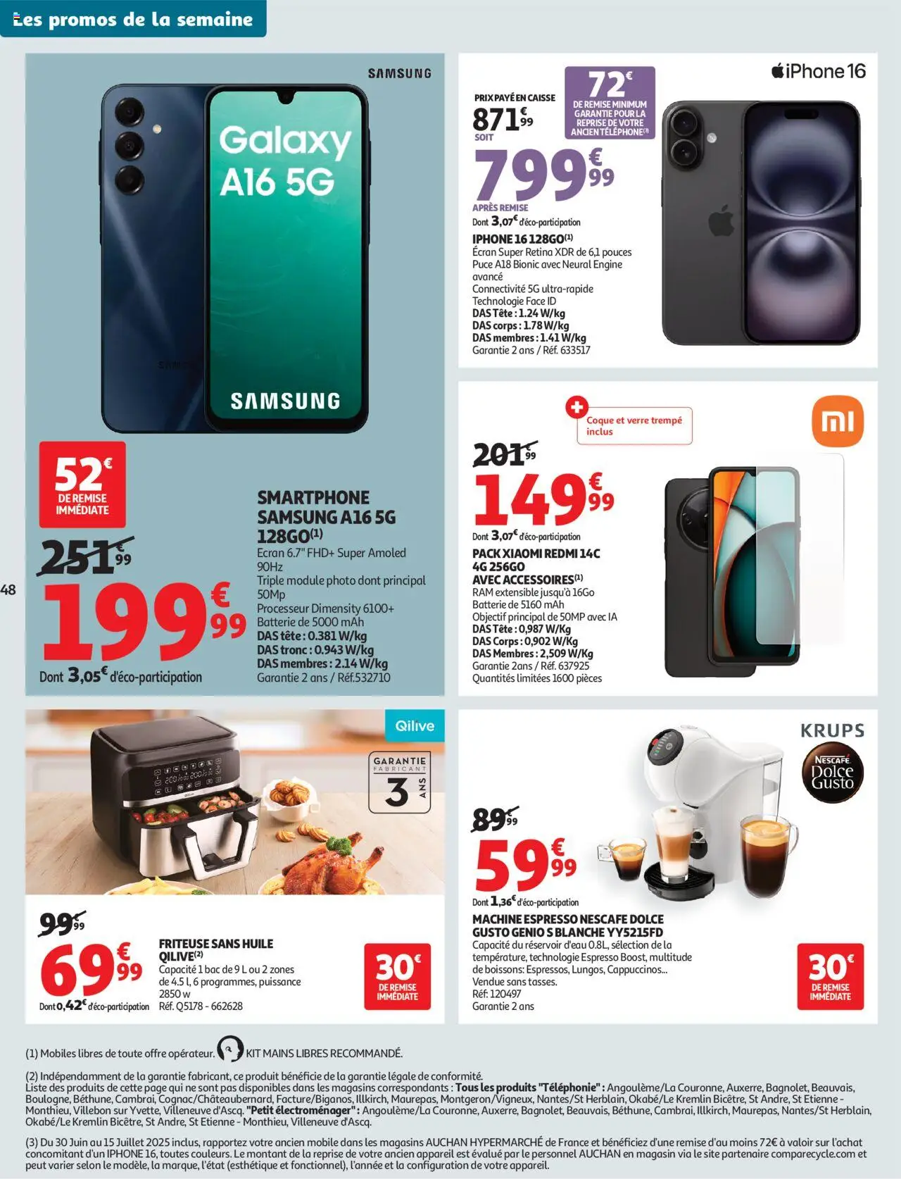  | Page: 48 | Produits: Smartphone, Friteuse, Krups, Batterie