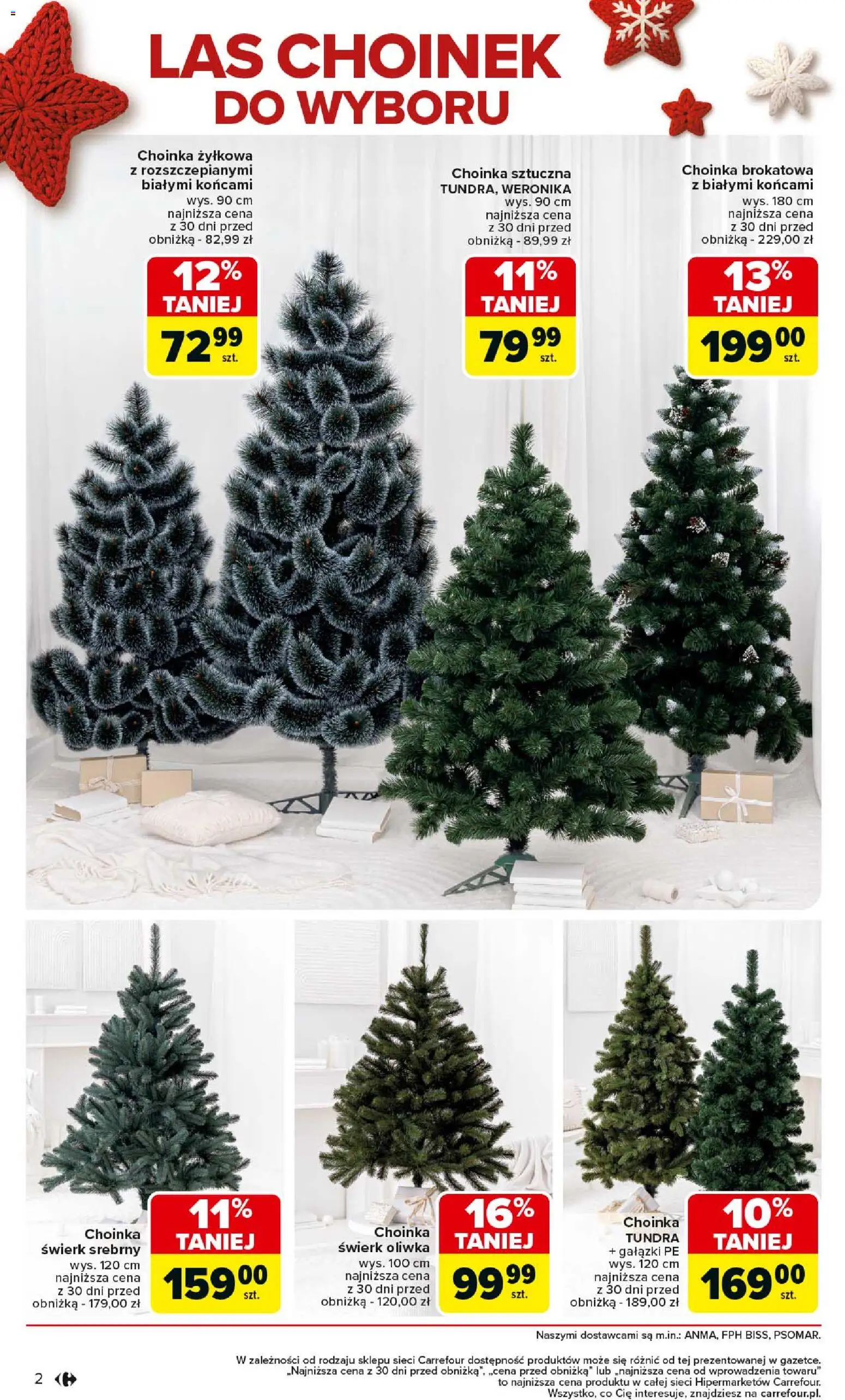 Carrefour Gazetka - Święta spełnionych marzeń od 01.12.2025 | Strona: 2 | Produkty: Choinka