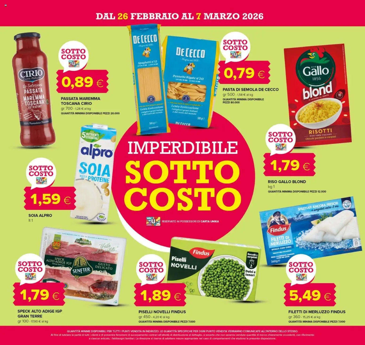 Volantino Tigre del 26.02.2026 | Pagina: 2 | Prodotti: Riso, Pasta, Piselli, Pennette