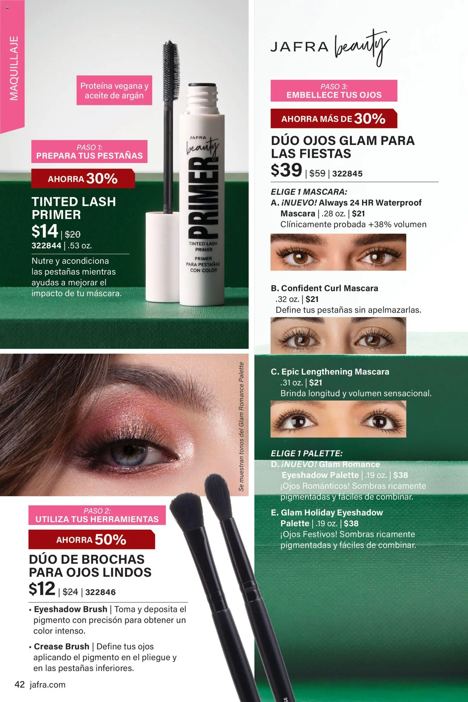 JAFRA folleto │ válido desde el 01.12.2025 | Página: 42 | Productos: Maquillaje, Máscara, Aceite, Aceite de argán