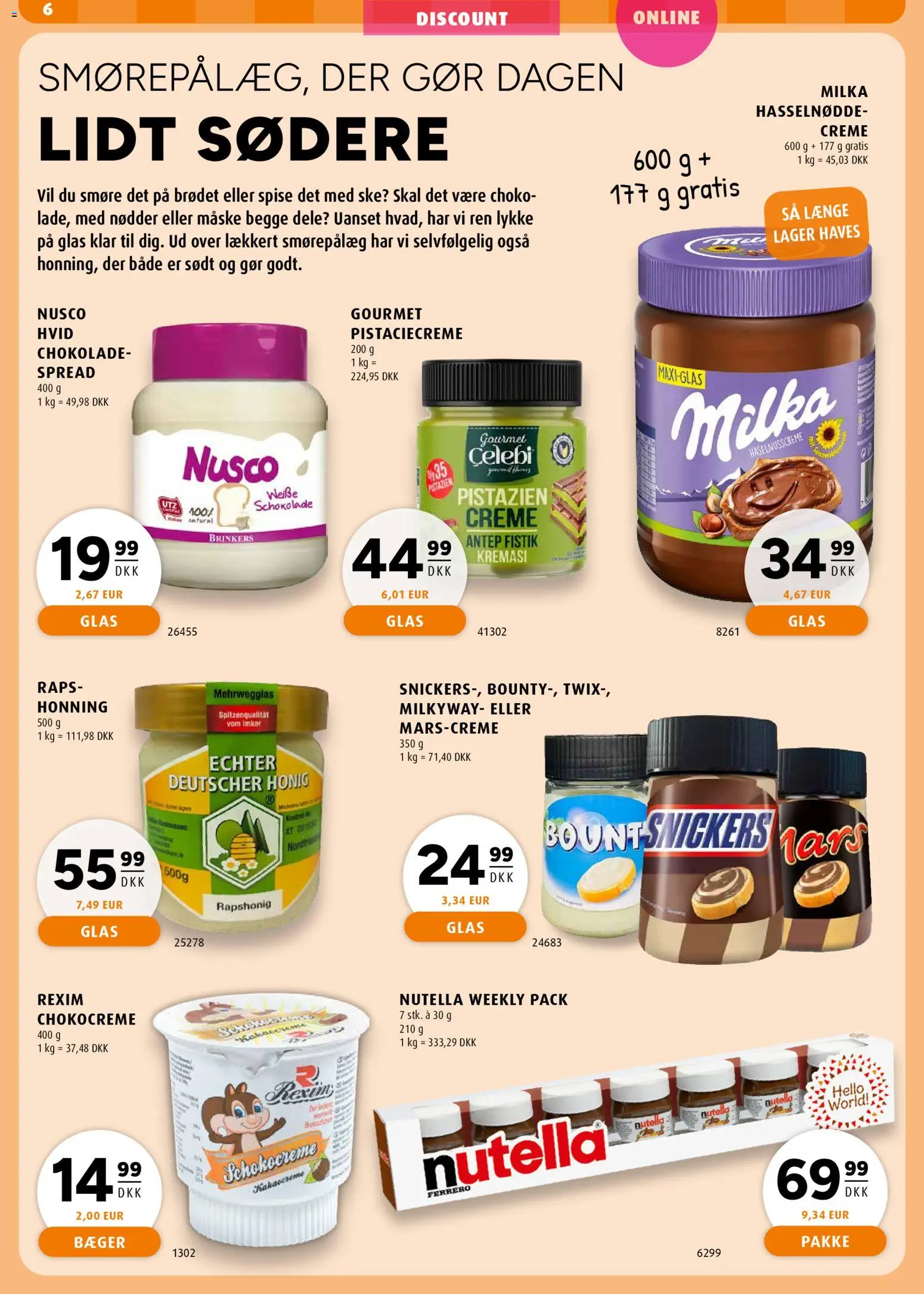 Scandinavian Park tilbudsavis – gyldig fra 29.01.2026 | Side: 6 | Produkter: Creme, Chokolade, Honning, Nutella