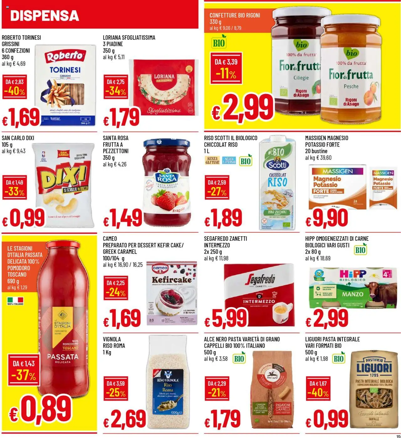 Volantino Galassia del 07.08.2025 | Pagina: 15 | Prodotti: Riso, Frutta, Pomodoro, Pasta