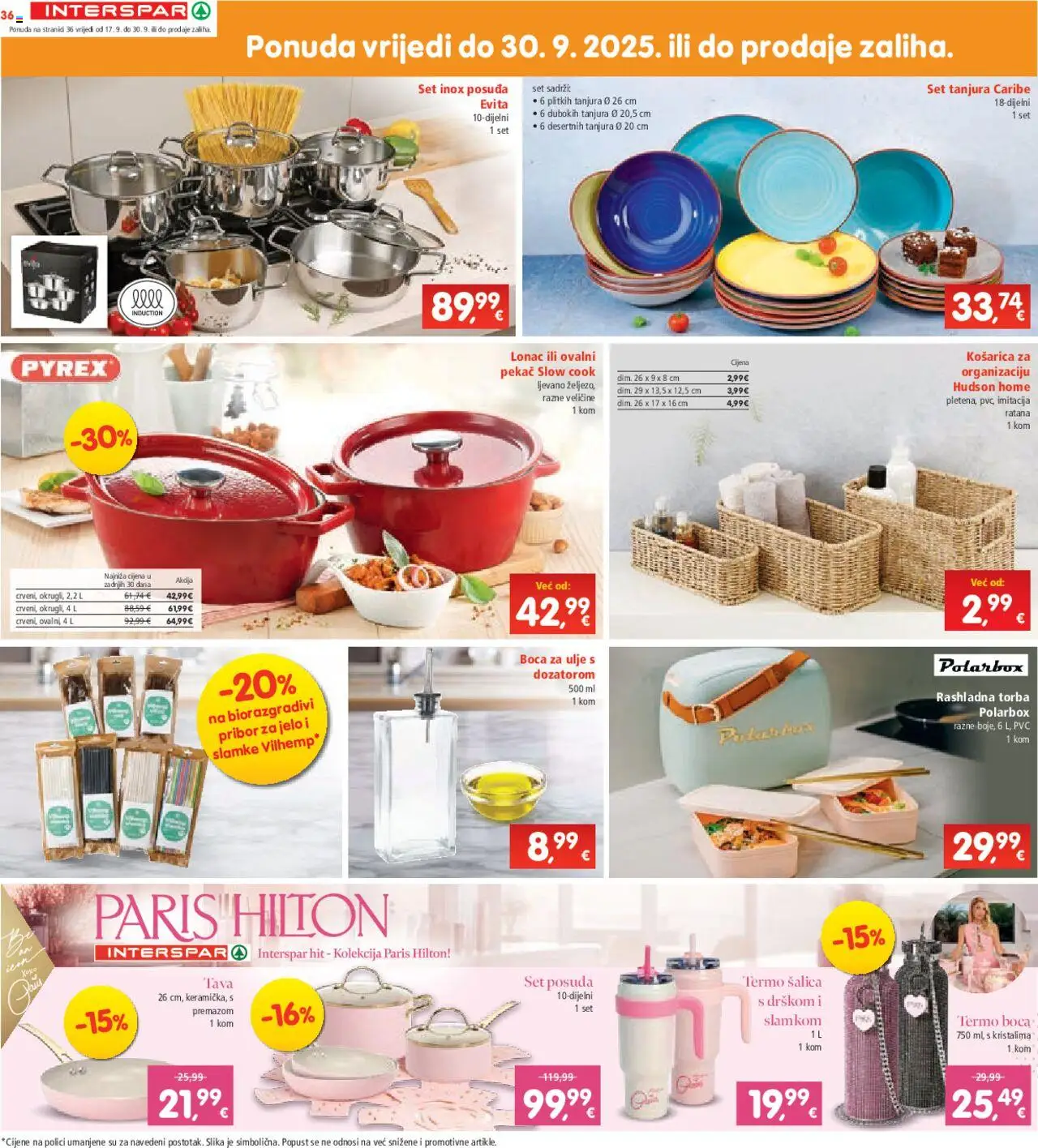 Interspar katalog | vrijedi od 17.09.2025 | Stranica: 38 | Proizvodi: Tava, Šalica, Pribor za jelo, Torba