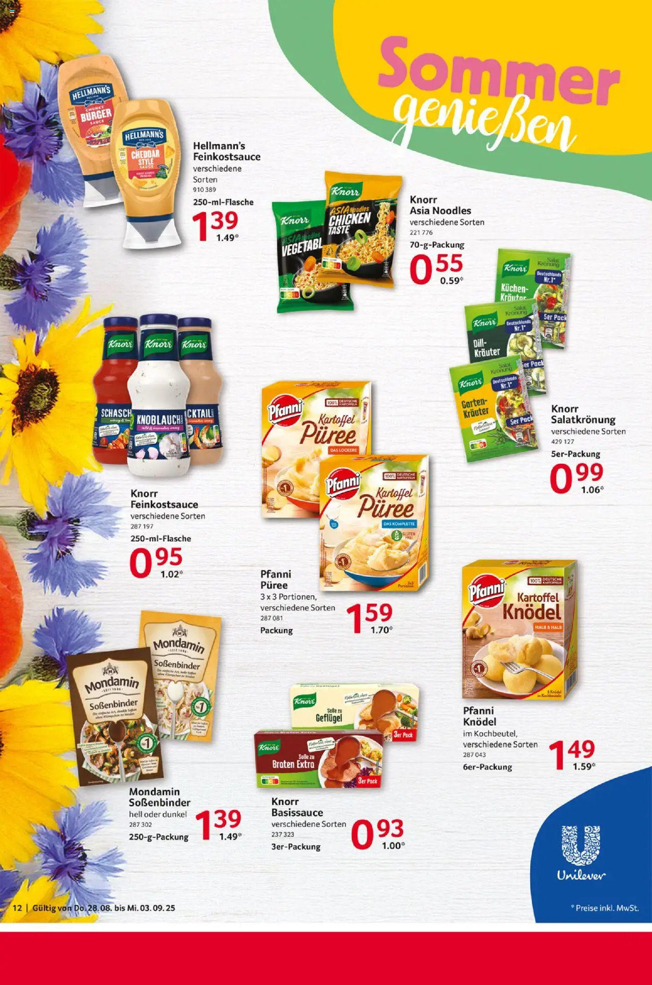 Selgros Prospekt 	 - gültig ab dem 28.08.2025 | Seite: 12 | Produkte: Knorr, Kartoffeln, Dill, Kuchen
