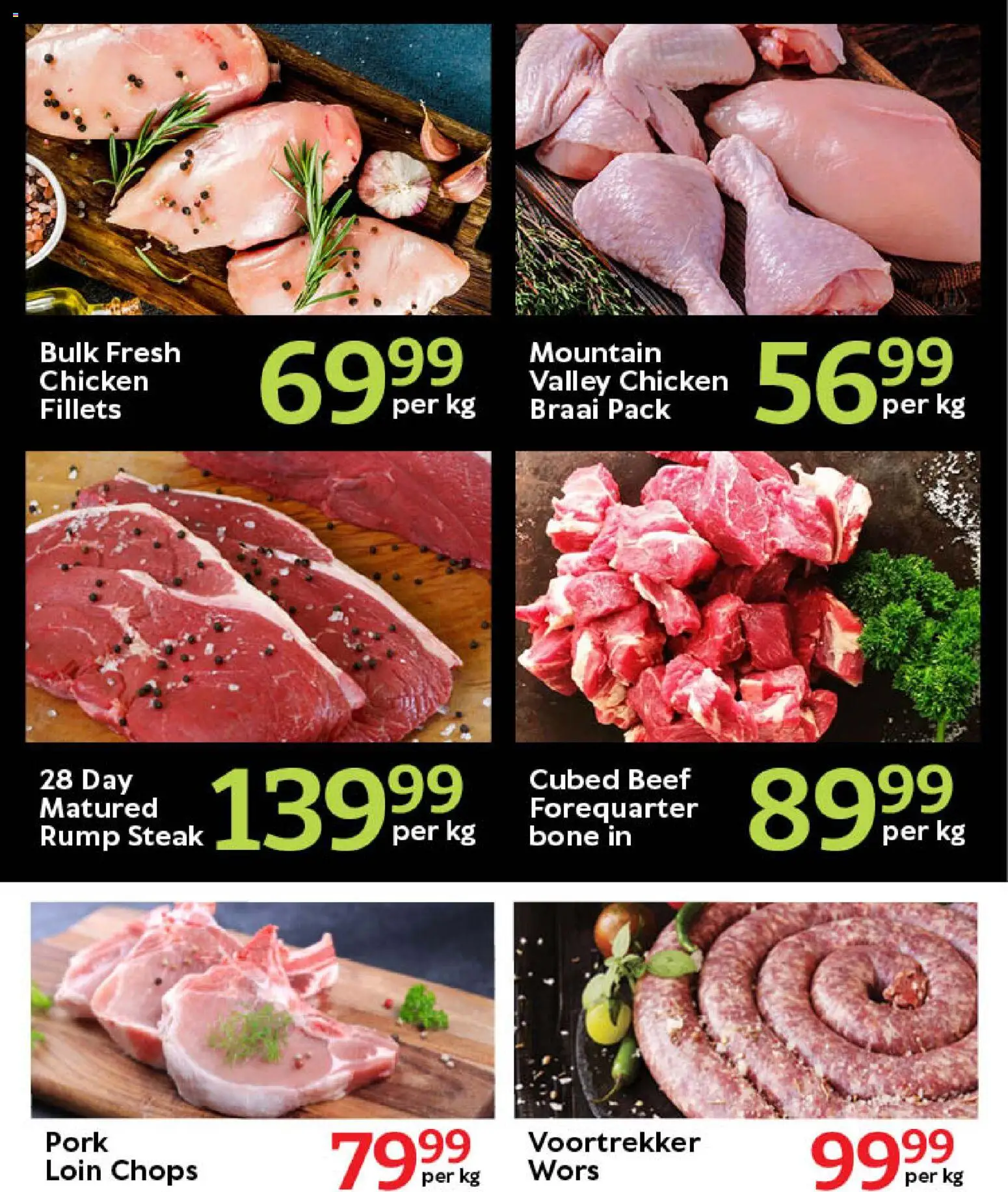 New Oxford Freshmarket catalogue – valid from 26.01.2026 | Page: 3 | Products: Steak, Chicken, Pork, Beef