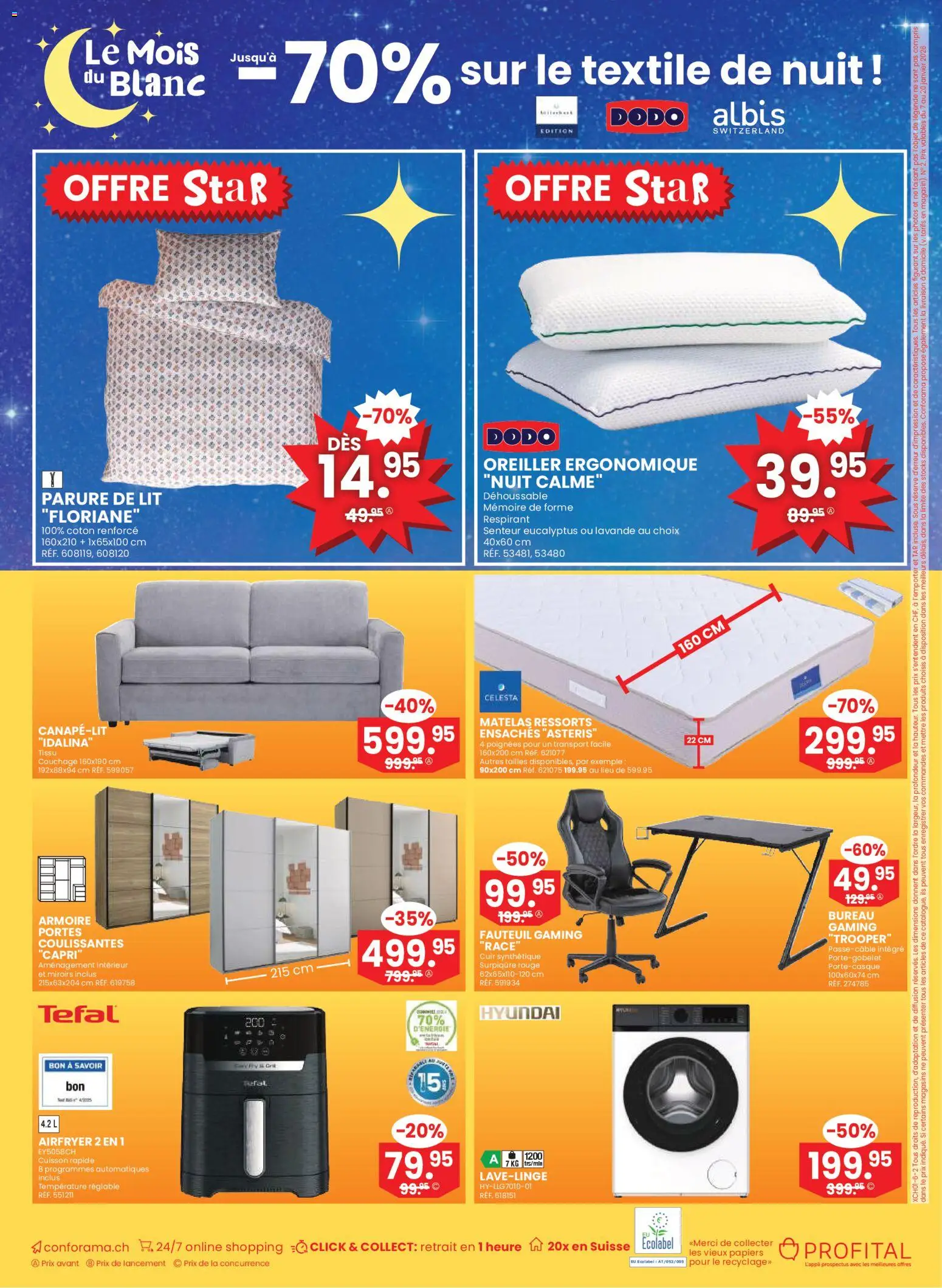 Conforama Aktionen FR – gültig ab 07.01.2026 | Seite: 24 | Produkte: Rouge