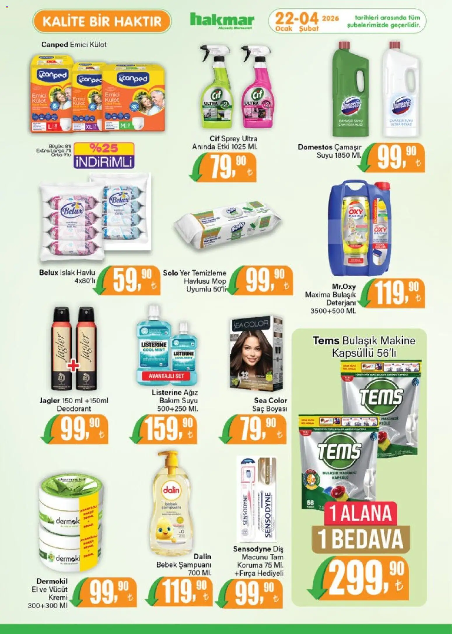Hakmar Katalog - 22.01.2026 tarihinden itibaren geçerlidir | Sayfa: 7 | Ürünler: Bulaşık deterjanı, Külot, Ocak, Bulaşık makinesi