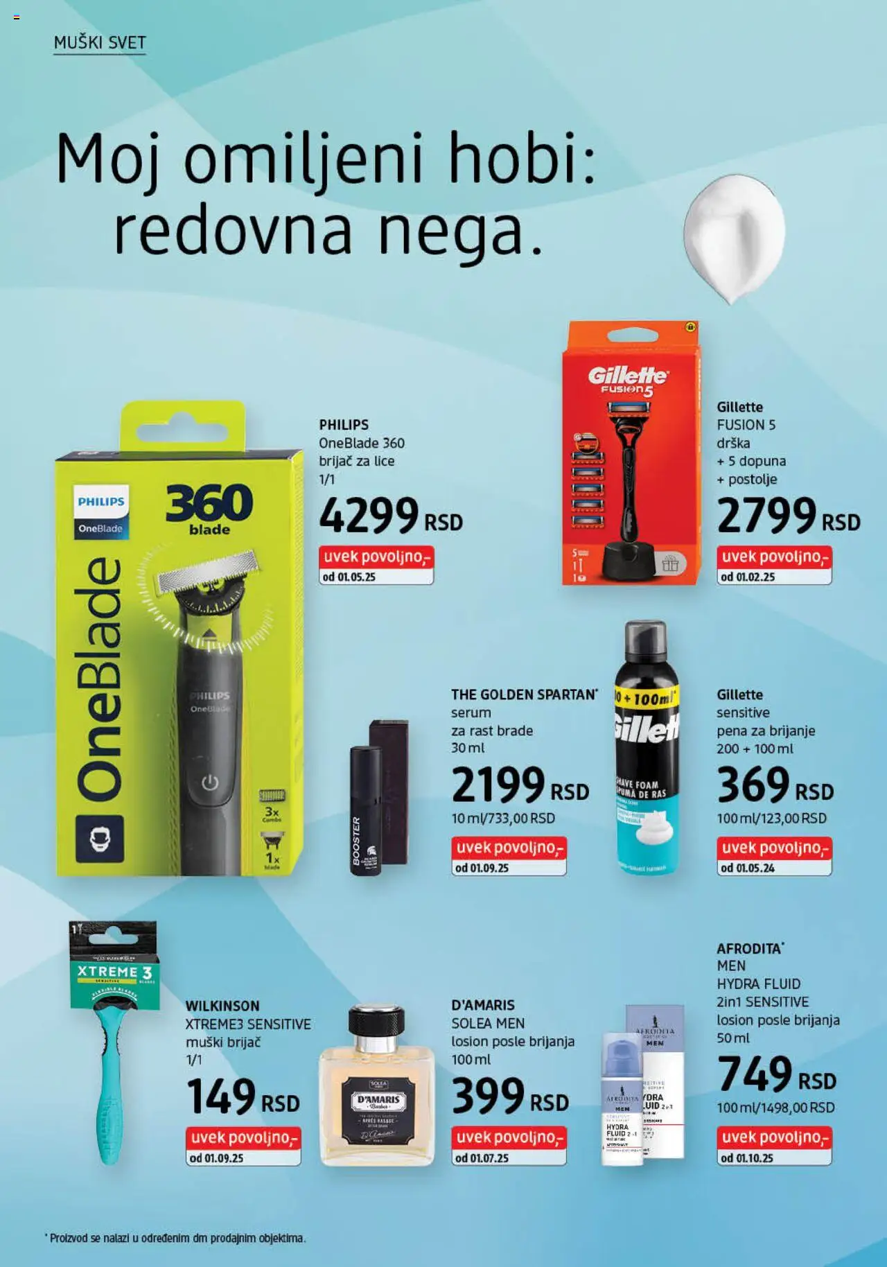 DM Drogerie katalog - važi od 01.10.2025 | Strana: 22 | Proizvode: Gillette, Brijač, Pena za brijanje, Losion posle brijanja
