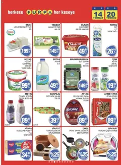 Furpa Muhteşem Fiyatlar - 14.07.2025 tarihinden itibaren geçerlidir | Sayfa: 4 | Ürünler: Döner, Peynir, Yoğurt, Zeytin