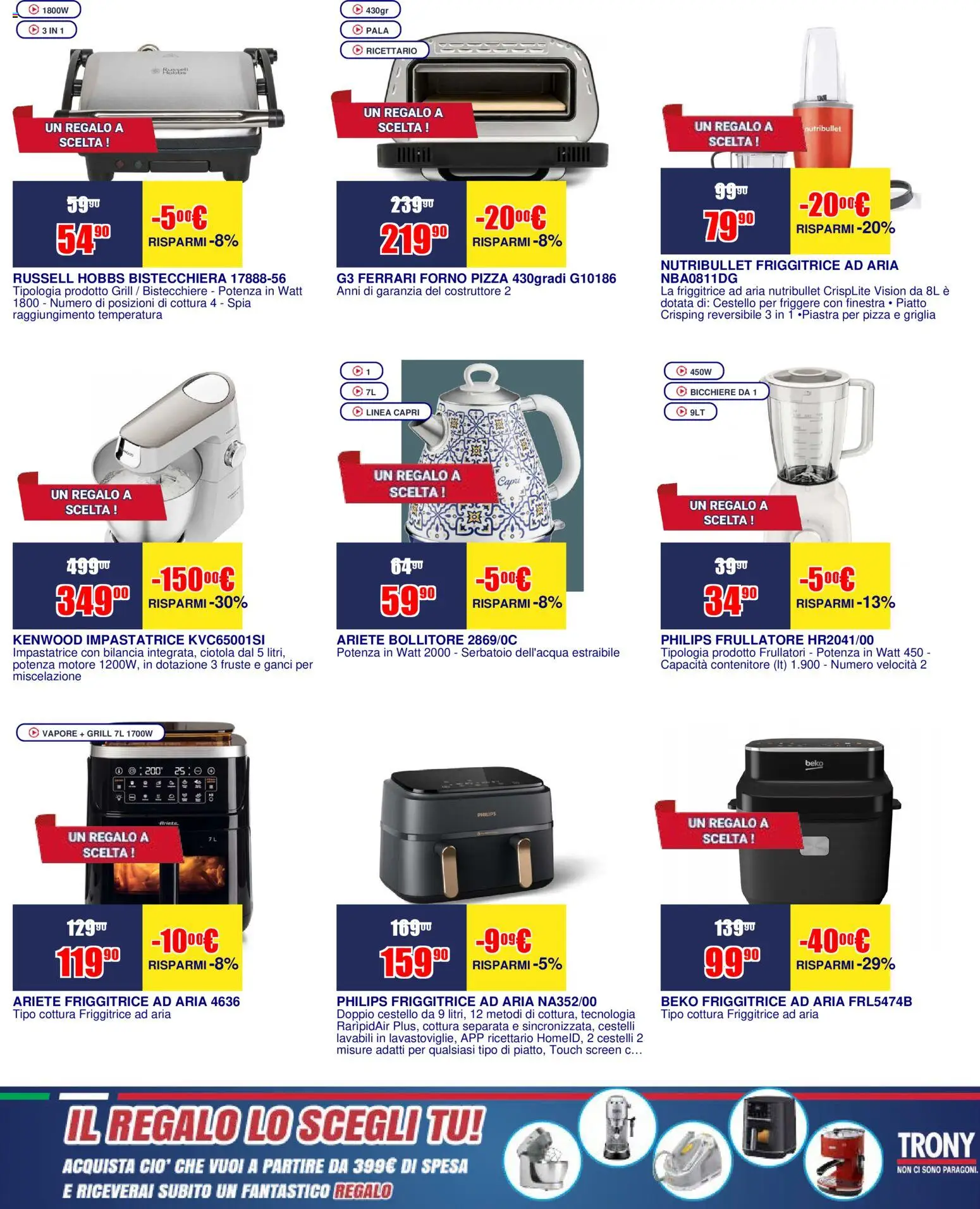 Volantino Trony del 16.04.2026 | Pagina: 13 | Prodotti: Pizza, Contenitore, Piatto, Forno