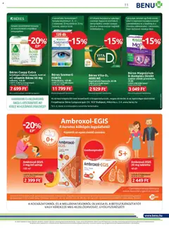 BENU Gyógyszertárak akciós ujság - amely érvényes a következő dátumtól: 01.09.2025 | Oldal: 11 | Termékek: Béres csepp