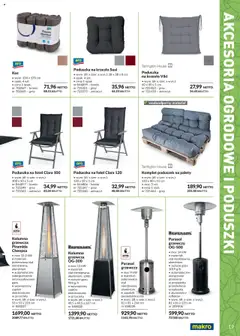 Pogląd oferty "Makro Gazetka - Meble i grille" - ważna od 01.01.2025 | Strona: 19 | Produkty: Parasol, Poduszka, Fotel, Krzesło