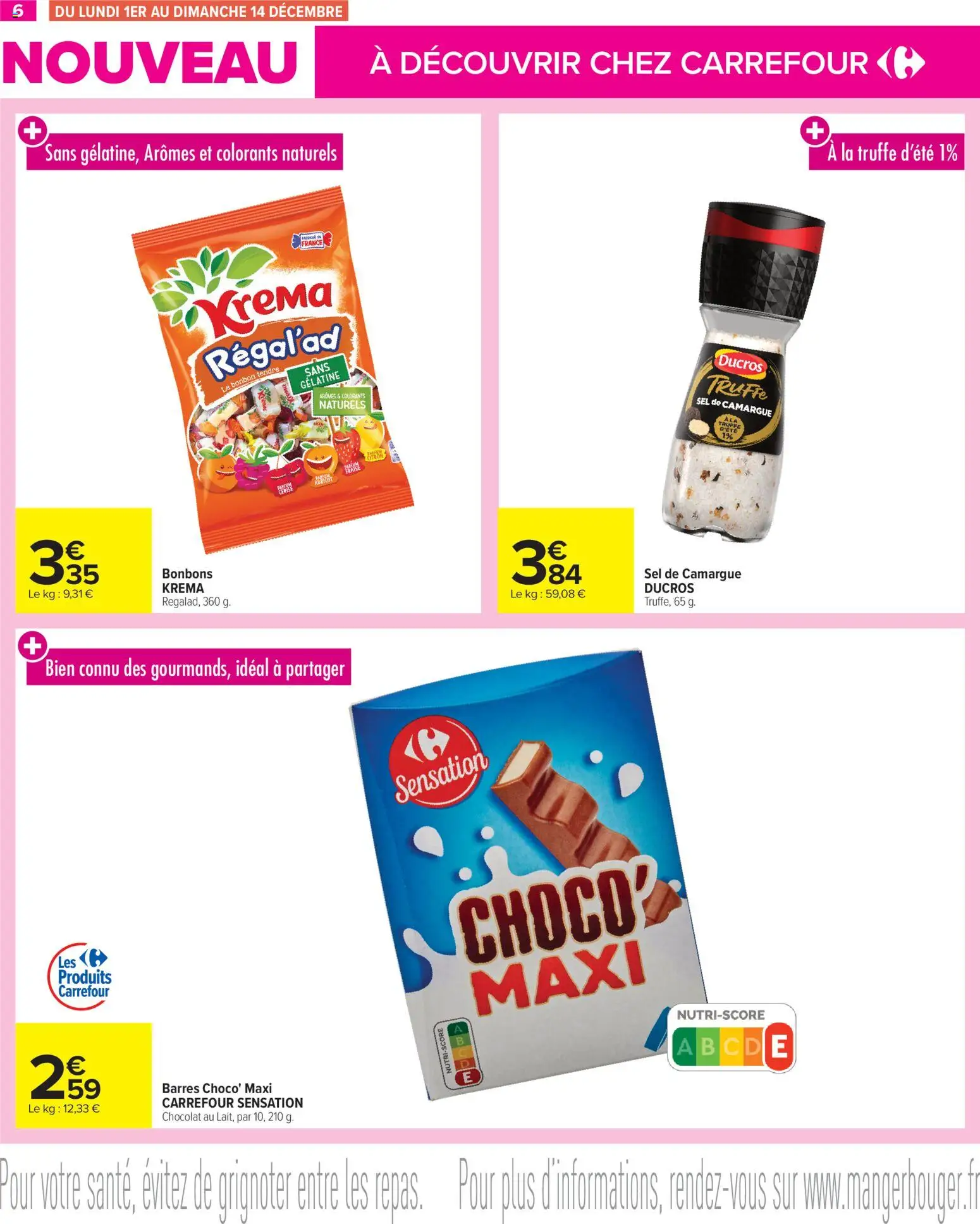 {H1} | Page: 6 | Produits: Citron, Sel, Chocolat, Gélatine