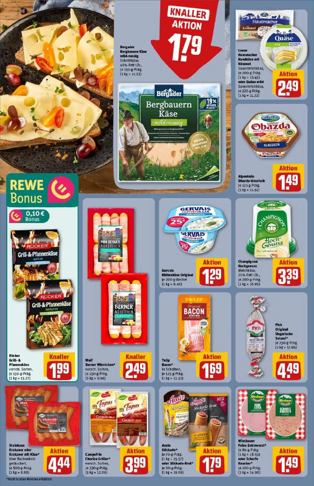 Rewe prospekt Kassel / Niederzwehren	 - gültig ab dem 06.07.2025 | Seite: 14 | Produkte: Grill, Milch, Salami, Hüttenkäse