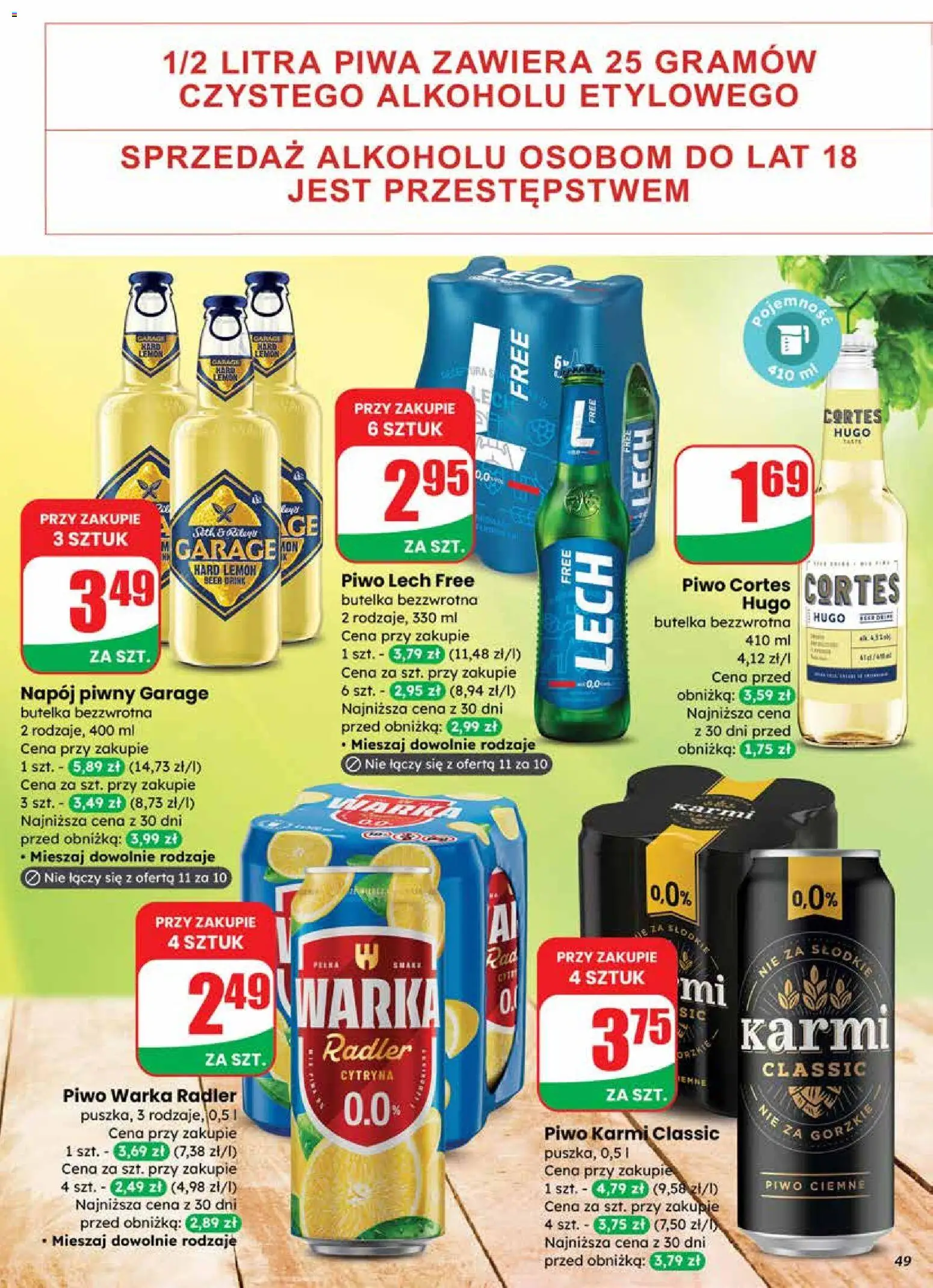 Dino Gazetka od 19.11.2025 | Strona: 49 | Produkty: Cytryna, Warka, Piwo Warka, Piwo