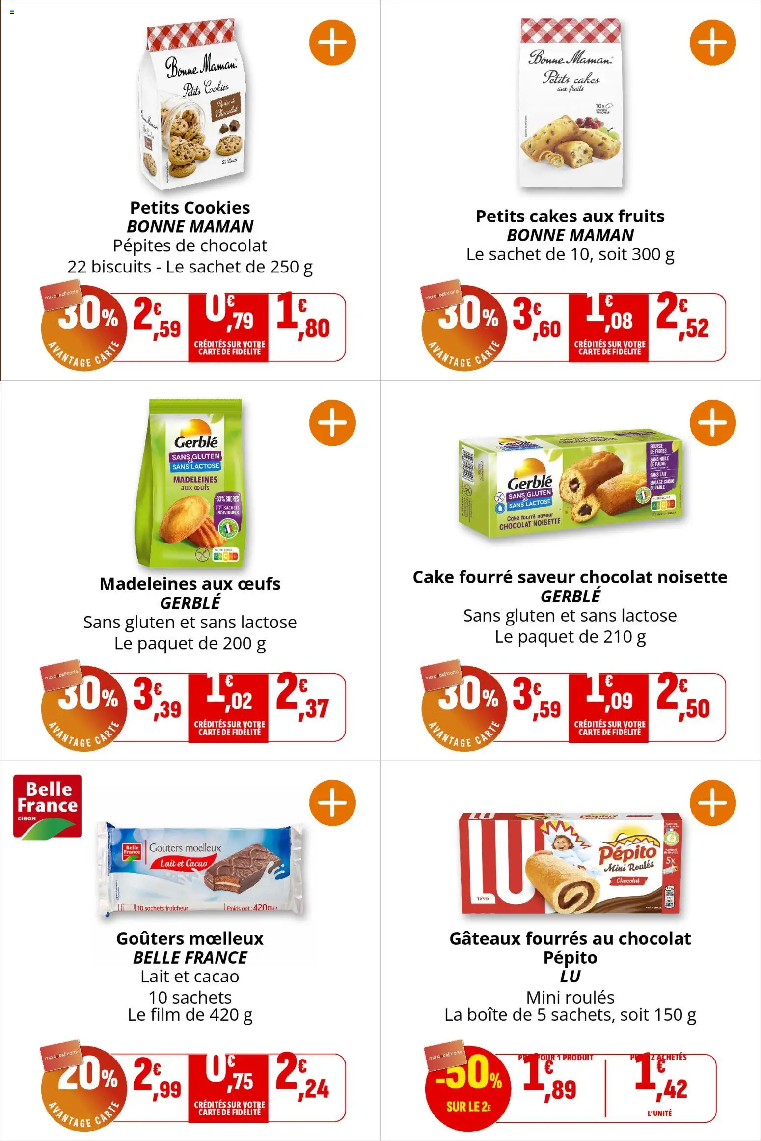 {H1} | Page: 20 | Produits: Noisette, Poids, Cookies, Gâteaux fourrés au chocolat