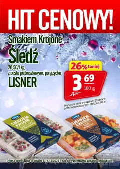 Pogląd oferty "Prim Market Promocja - Śledź Krojony Lisner" - ważna od 05.12.2025