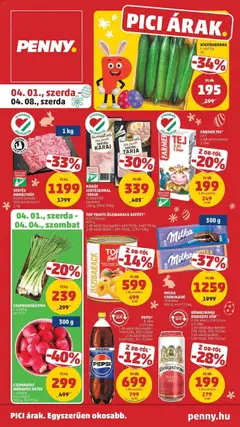Penny aktuális akciós újság - amely érvényes a következő dátumtól: 01.04.2026