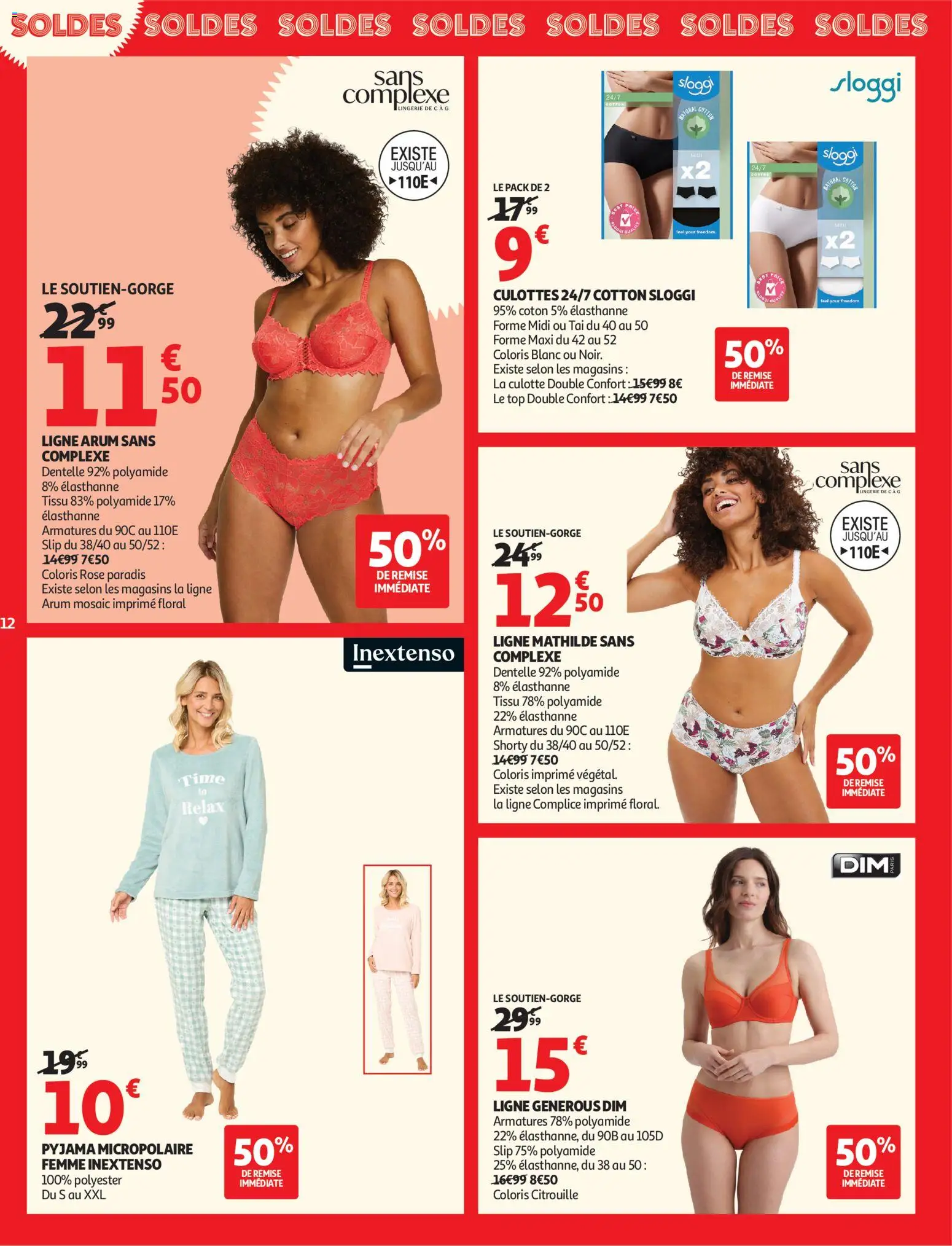 {H1} | Page: 12 | Produits: Citrouille, Coton, Culotte, Pyjama