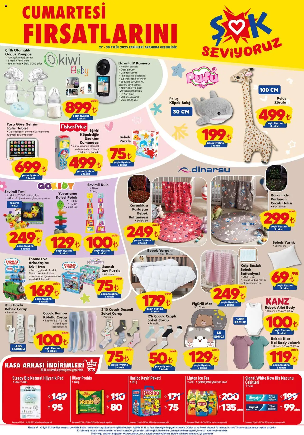 Şok Market Hafta sonu fırsatları - 27.09.2025 tarihinden itibaren geçerlidir | Sayfa: 1 | Ürünler: Pil, Diş macunu, Monitör, Bağlayıcı
