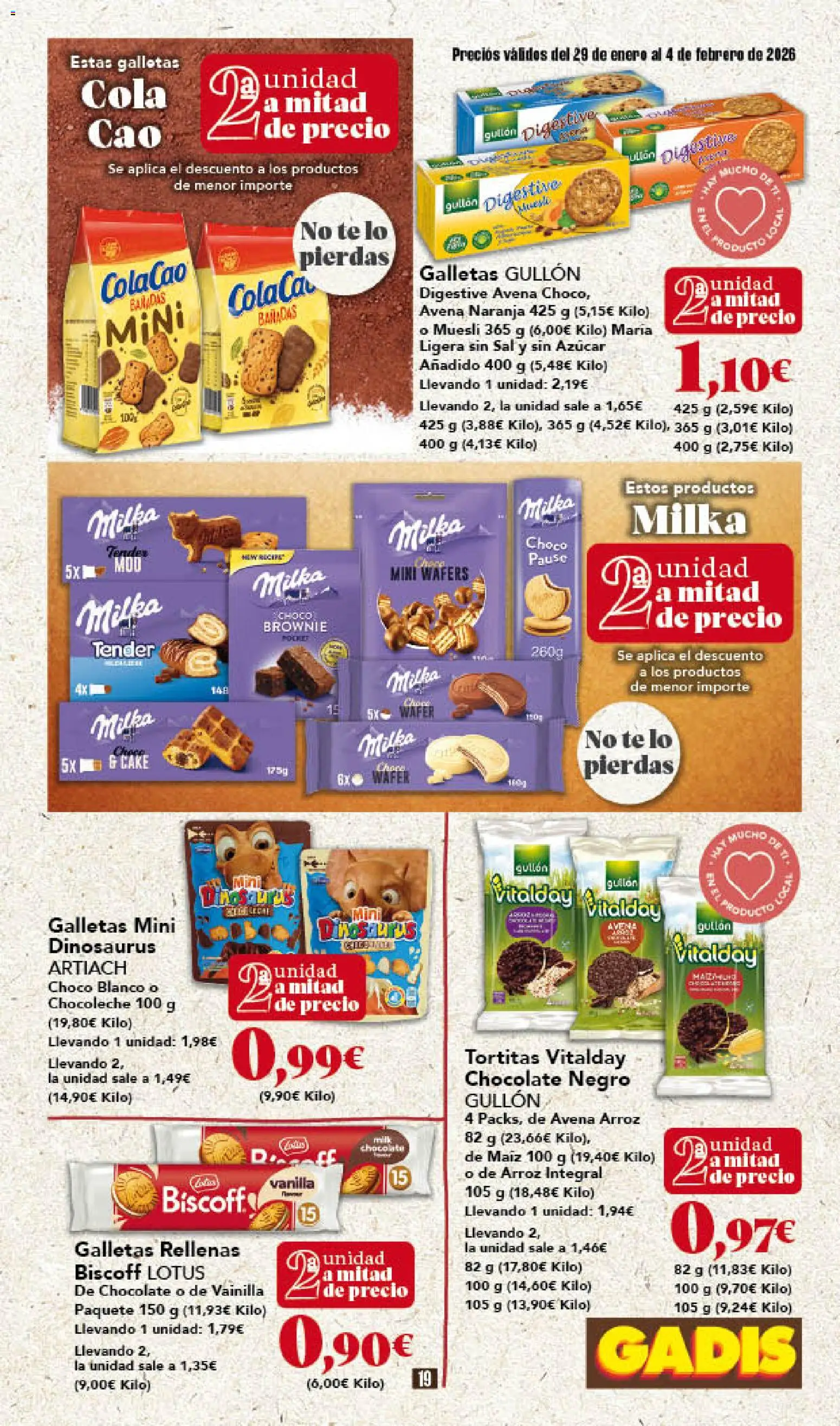 Gadis - folleto │ válido desde el 29.01.2026 | Página: 19 | Productos: Arroz, Té, Galletas, Galletas rellenas