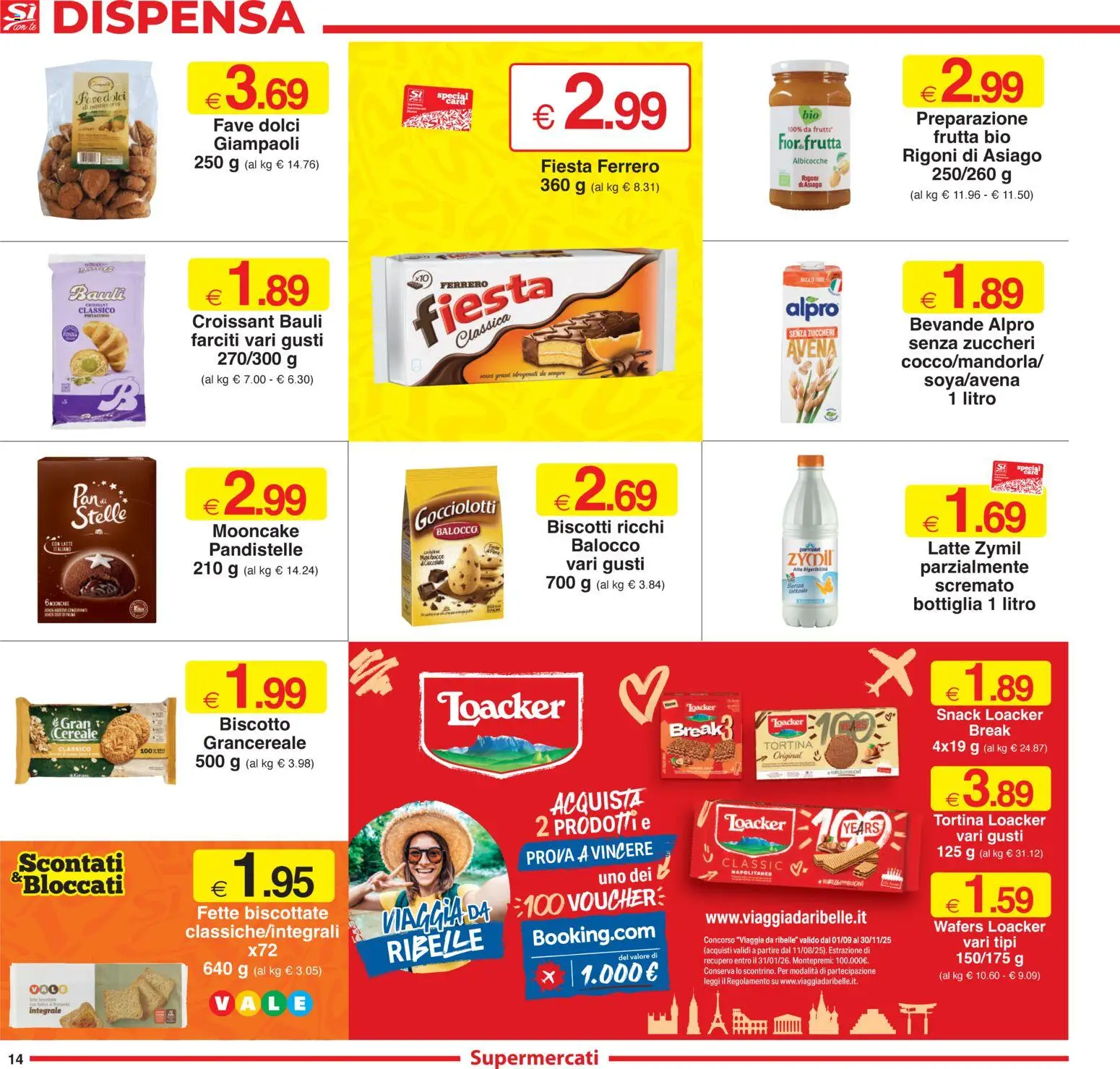 Volantino Sì con Te del 23.10.2025 | Pagina: 14 | Prodotti: Cioccolato, Latte, Croissant, Albicocche