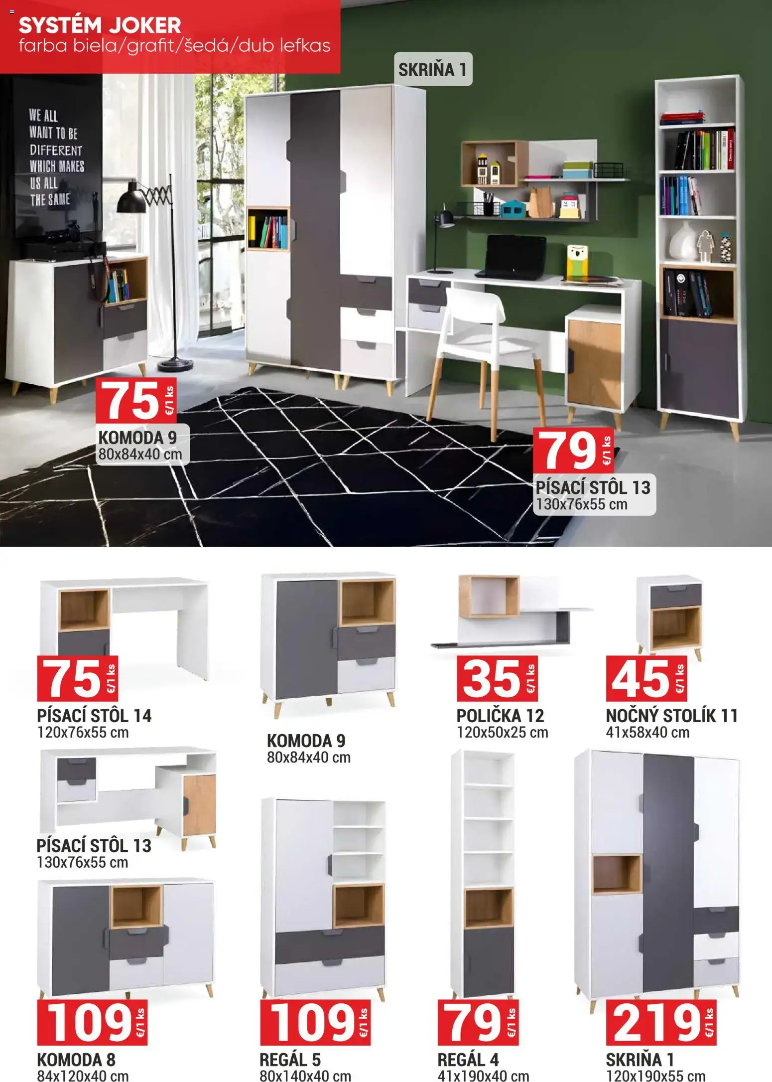 Nové Merkury Market akcie – leták je platný od 02.01.2026 | Strana: 11 | Produkty: Regál, Skriňa, Nočný stolík, Stôl