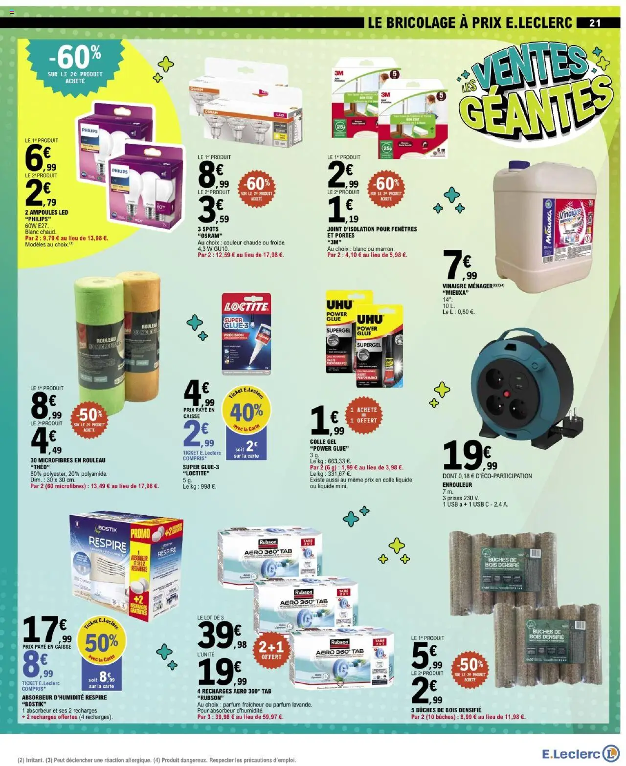 {H1} | Page: 21 | Produits: USB, Prises, Rouleau, Colle