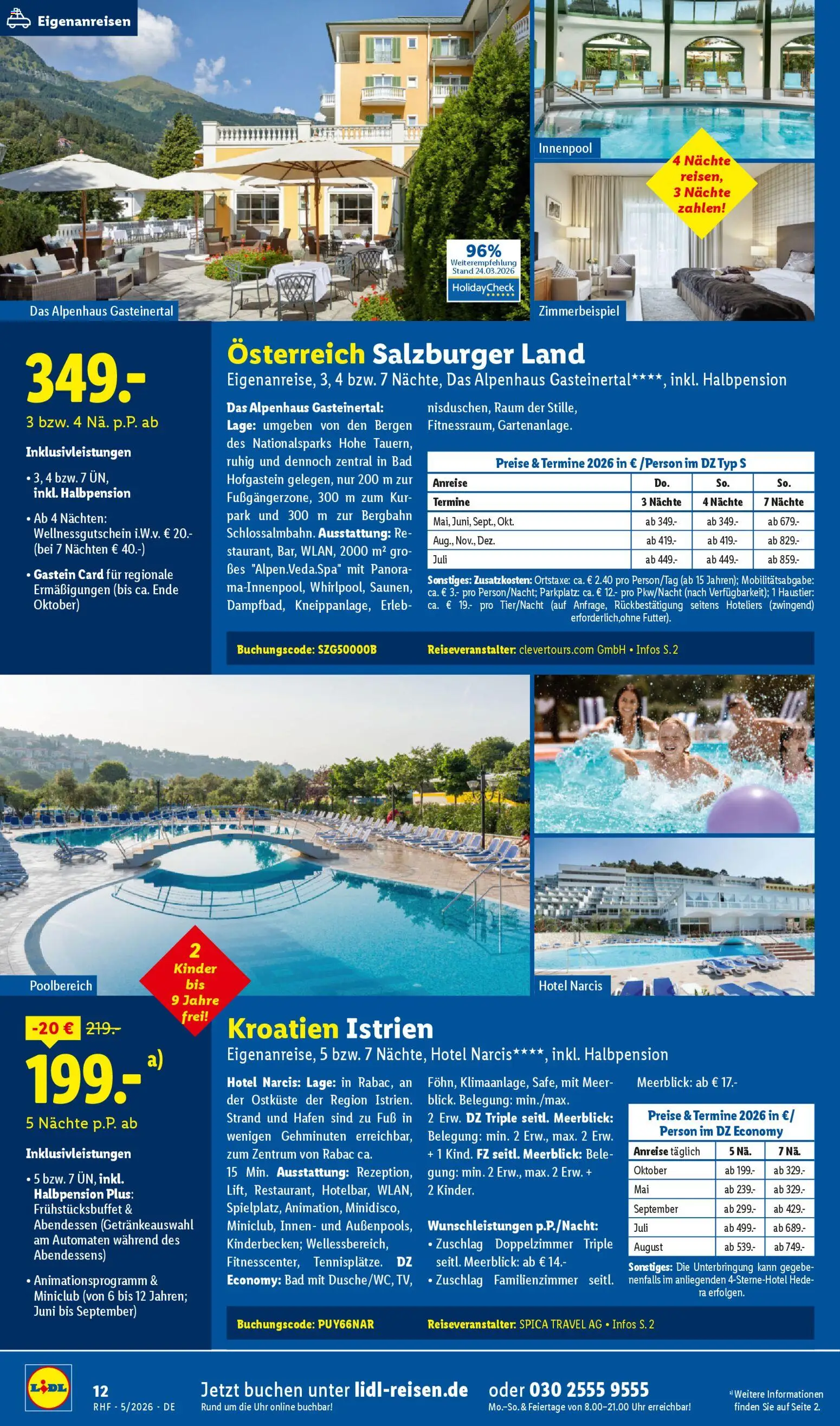 Lidl Reisen Prospekt 	 – gültig ab 29.04.2026 | Seite: 12 | Produkte: Bad, Uhr
